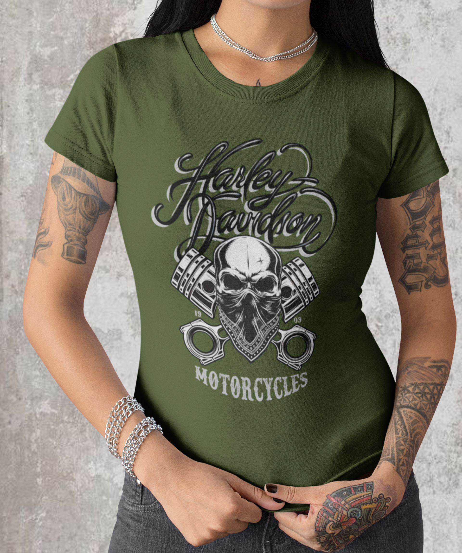 Camiseta baby long Harley Davidson