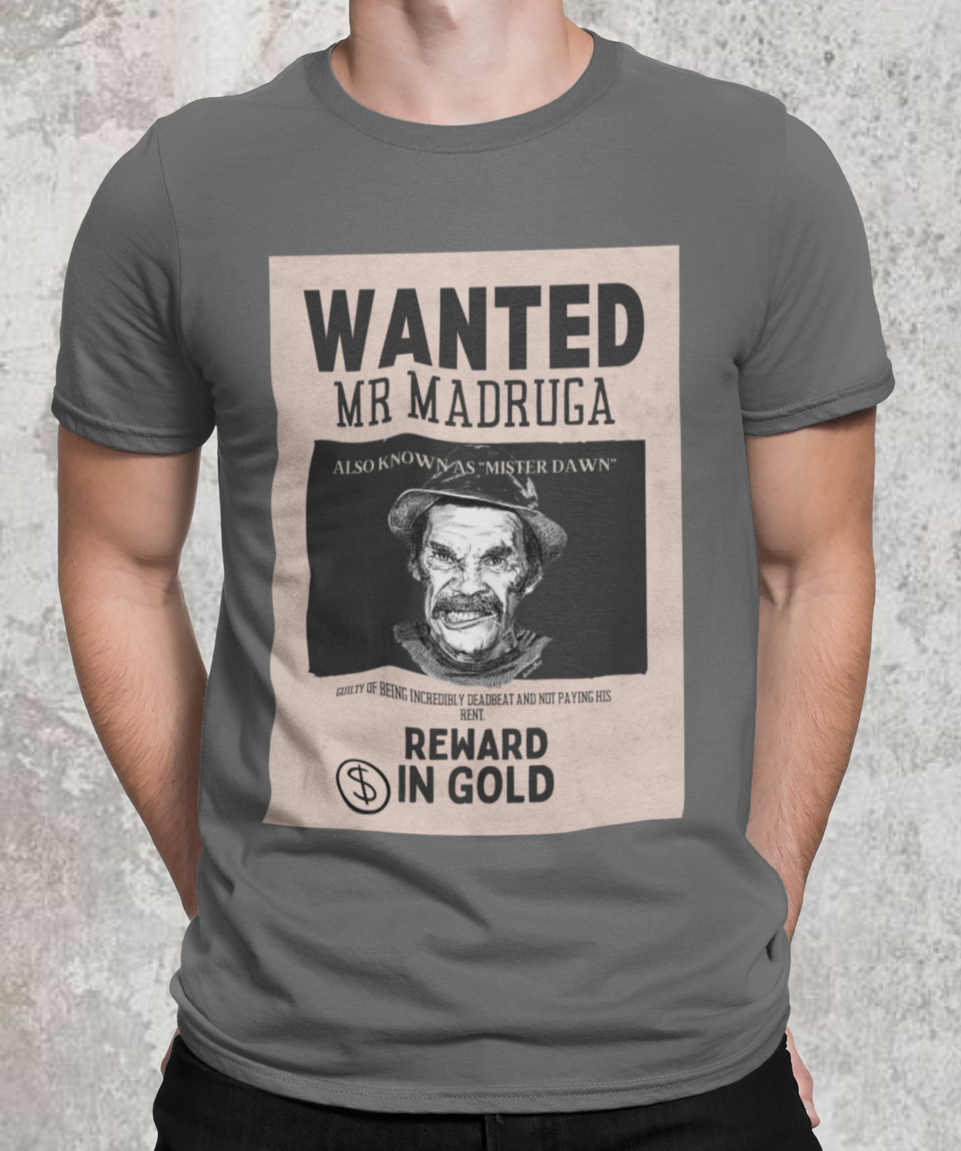 Camiseta estonada Wanted Mr. Madruga