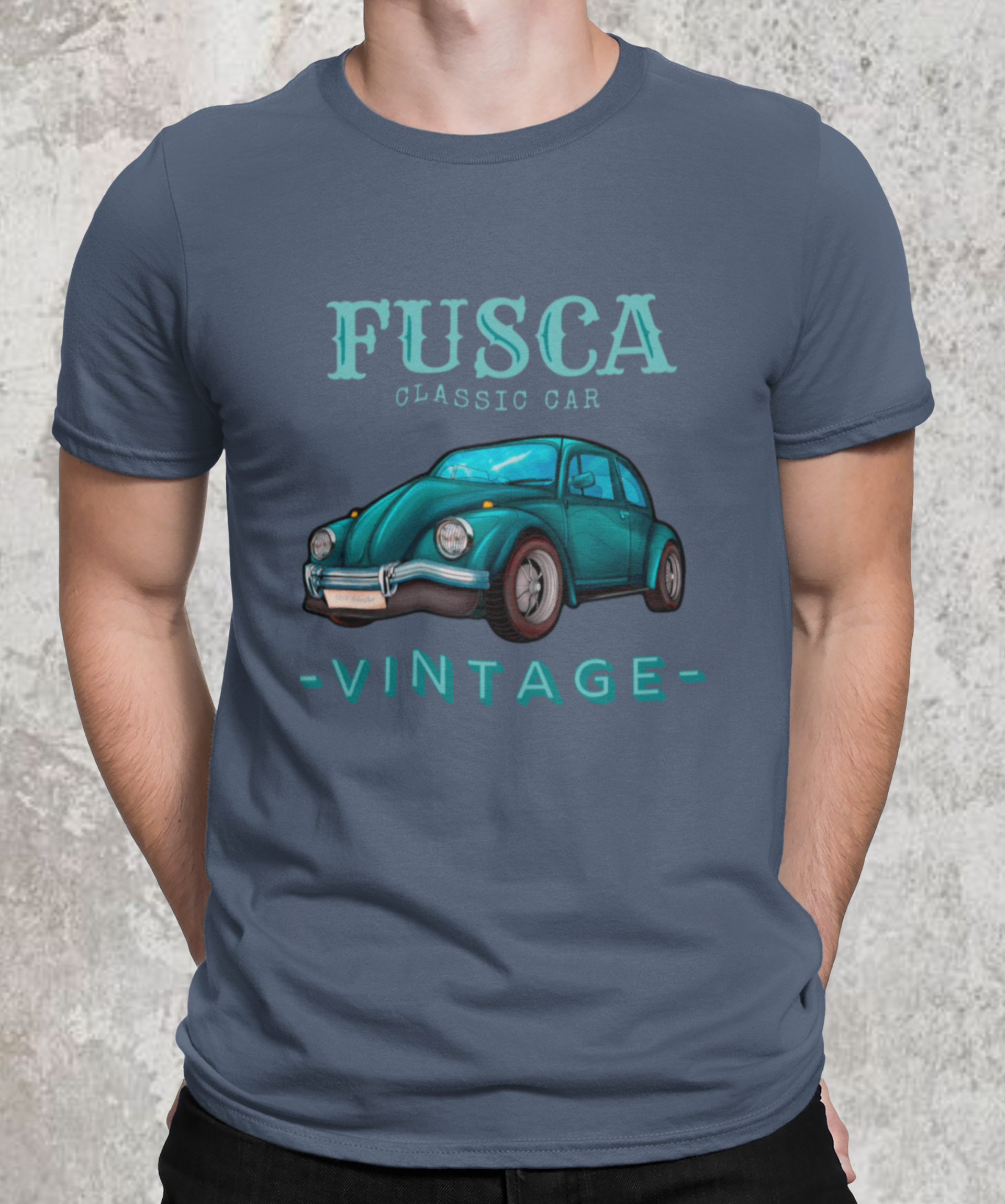 Camiseta estonada Carros clássicos vintage