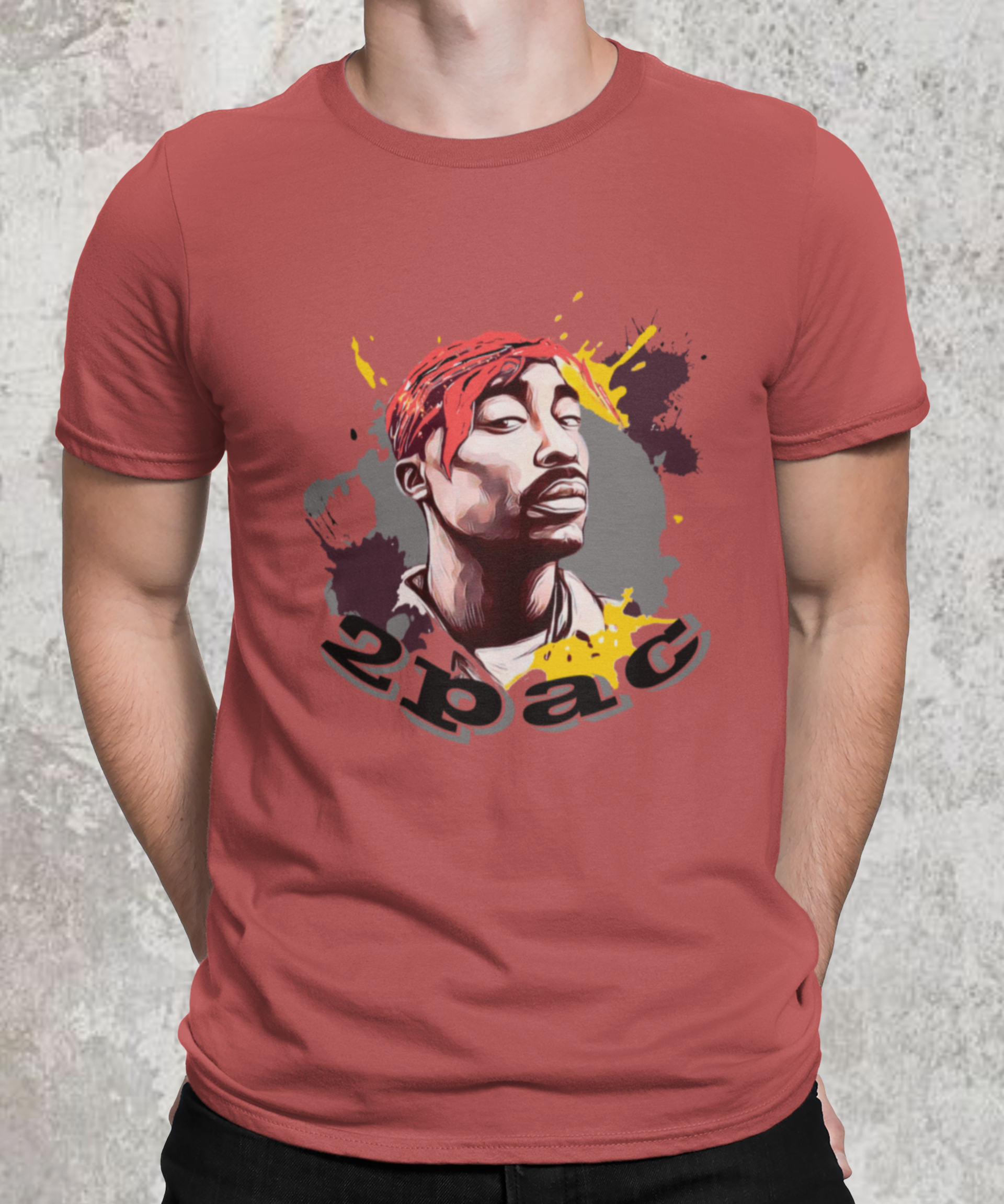 Camiseta estonada Tupac