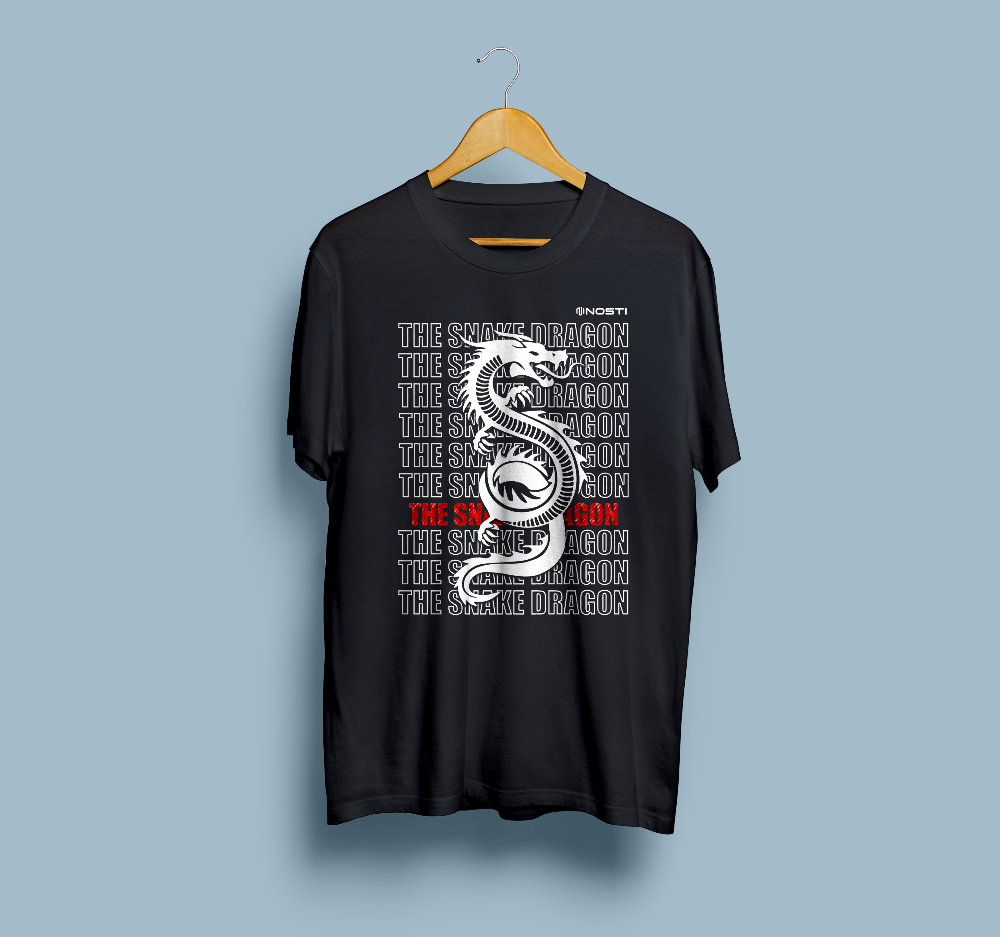 Camiseta THE SNAKE DRAGON Preta