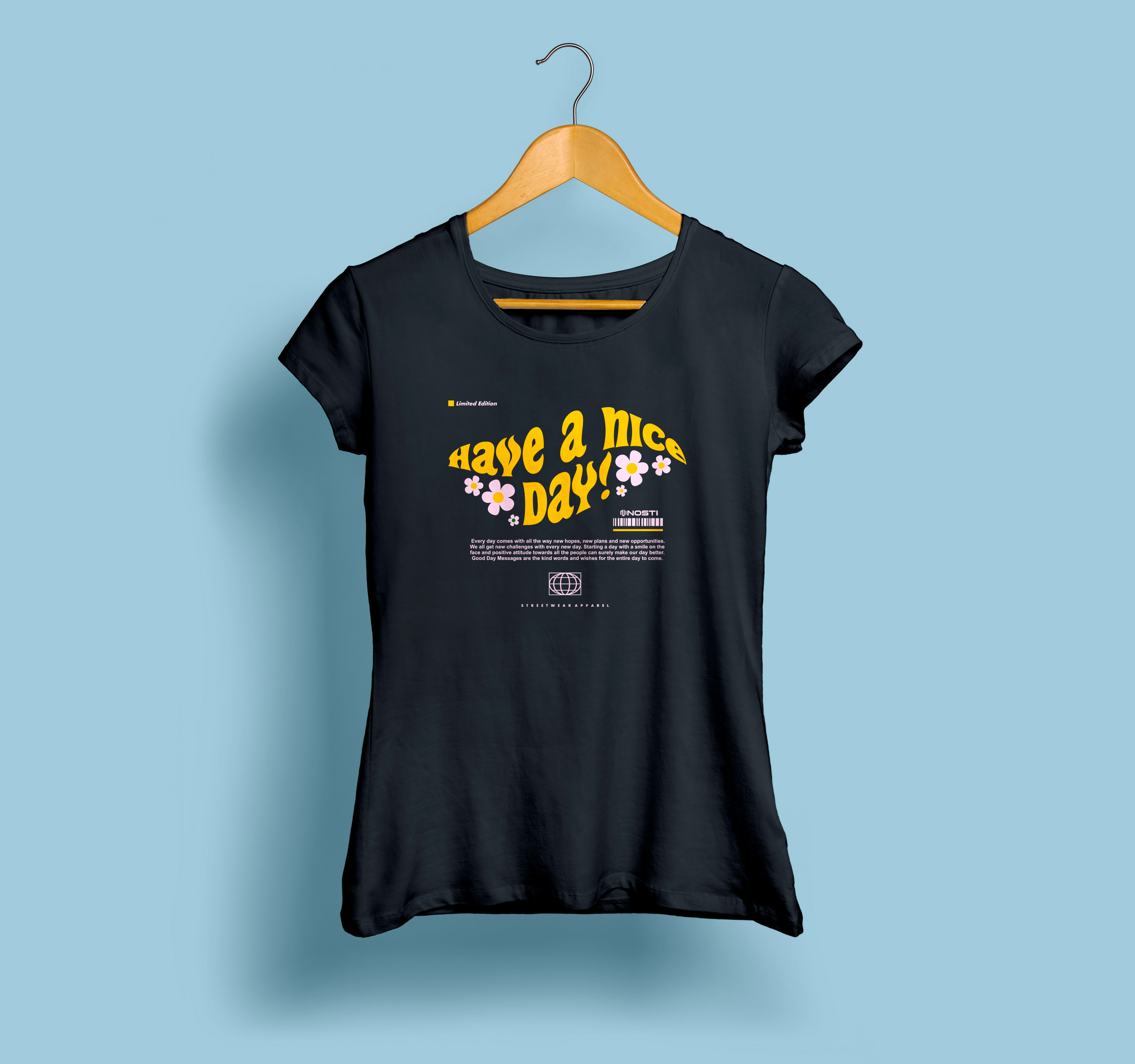 Baby Long HAVE A NICE DAY Preta