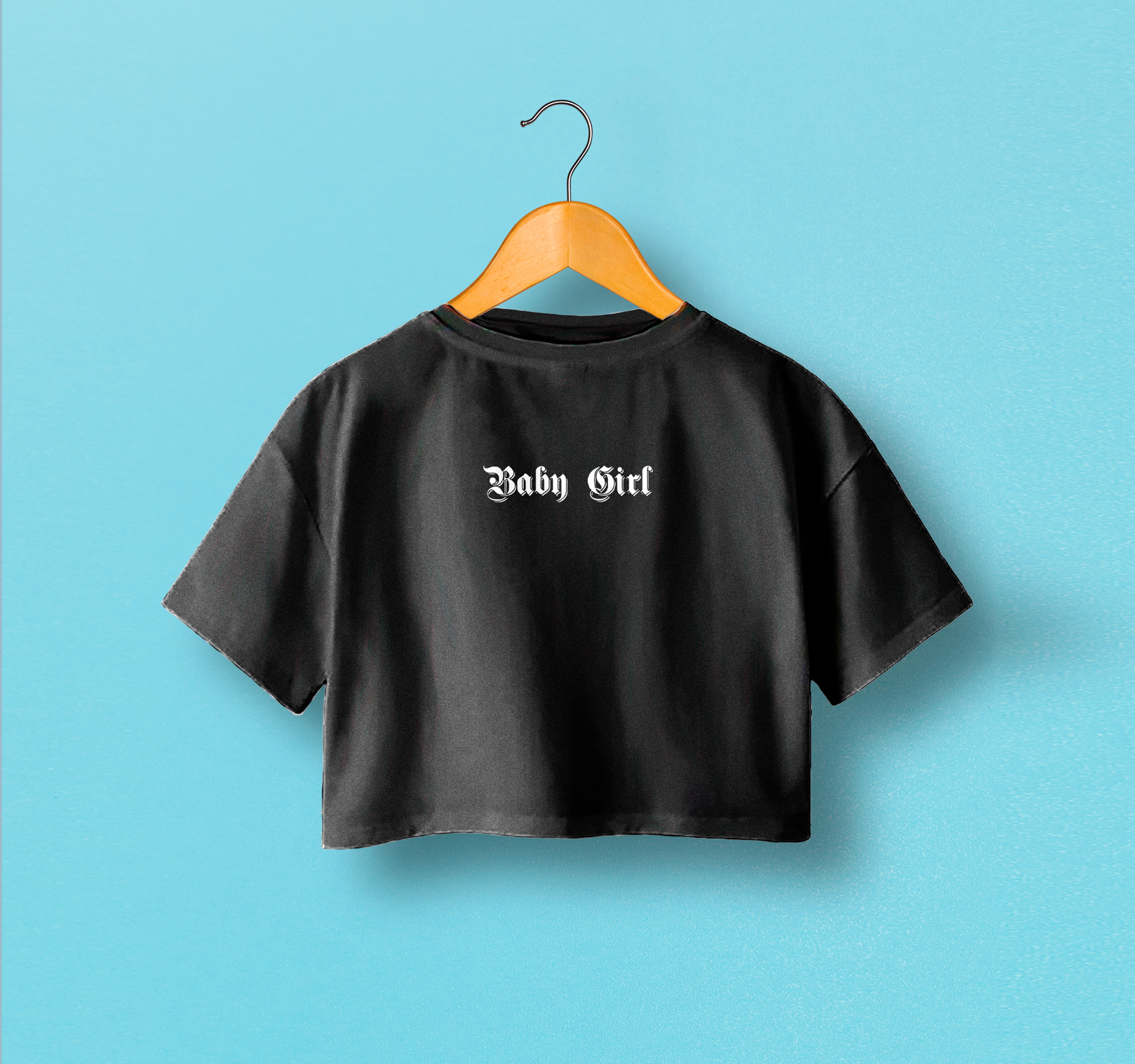Cropped BABY GIRL Preto