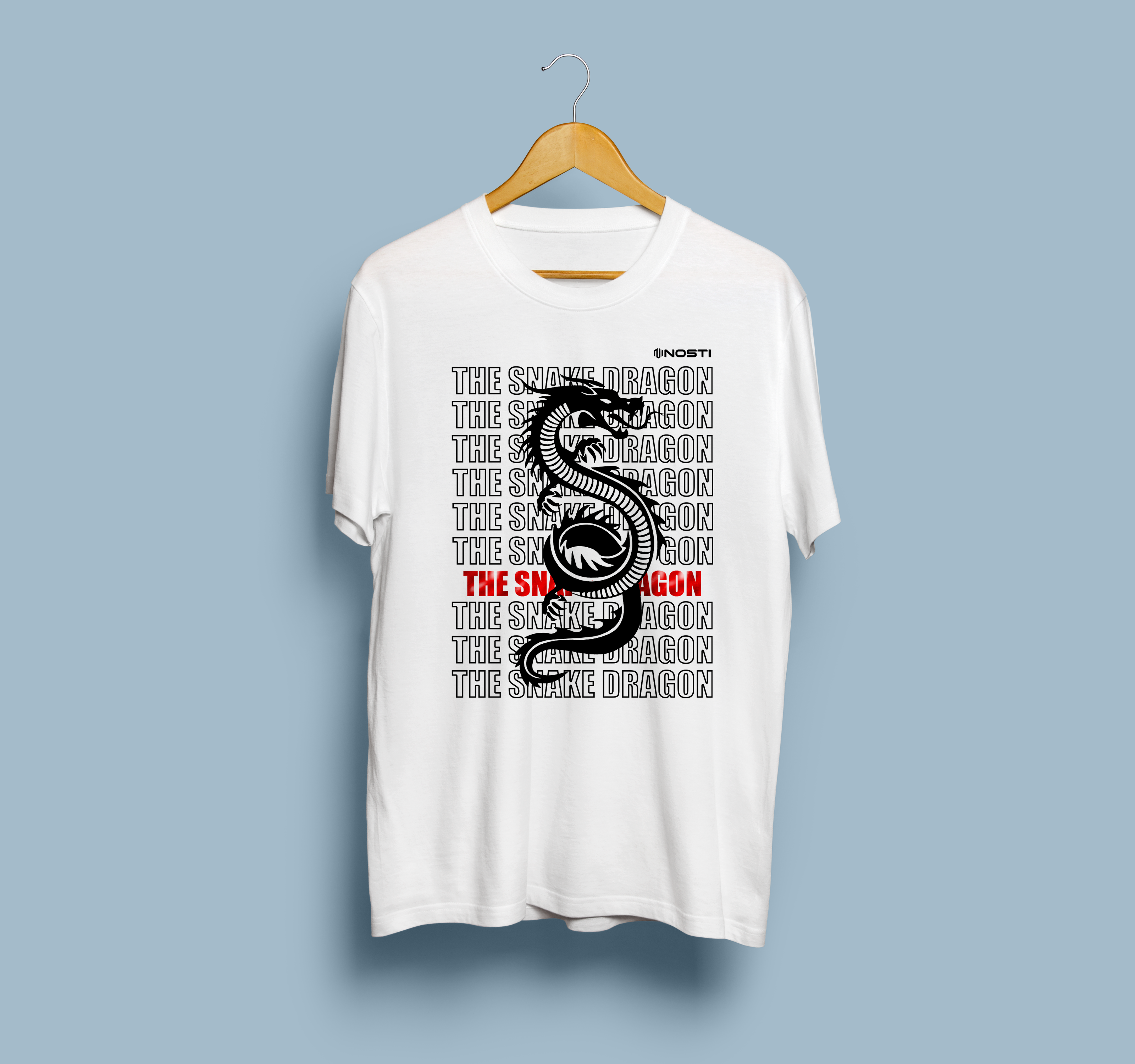 Camiseta THE SNAKE DRAGON Branca