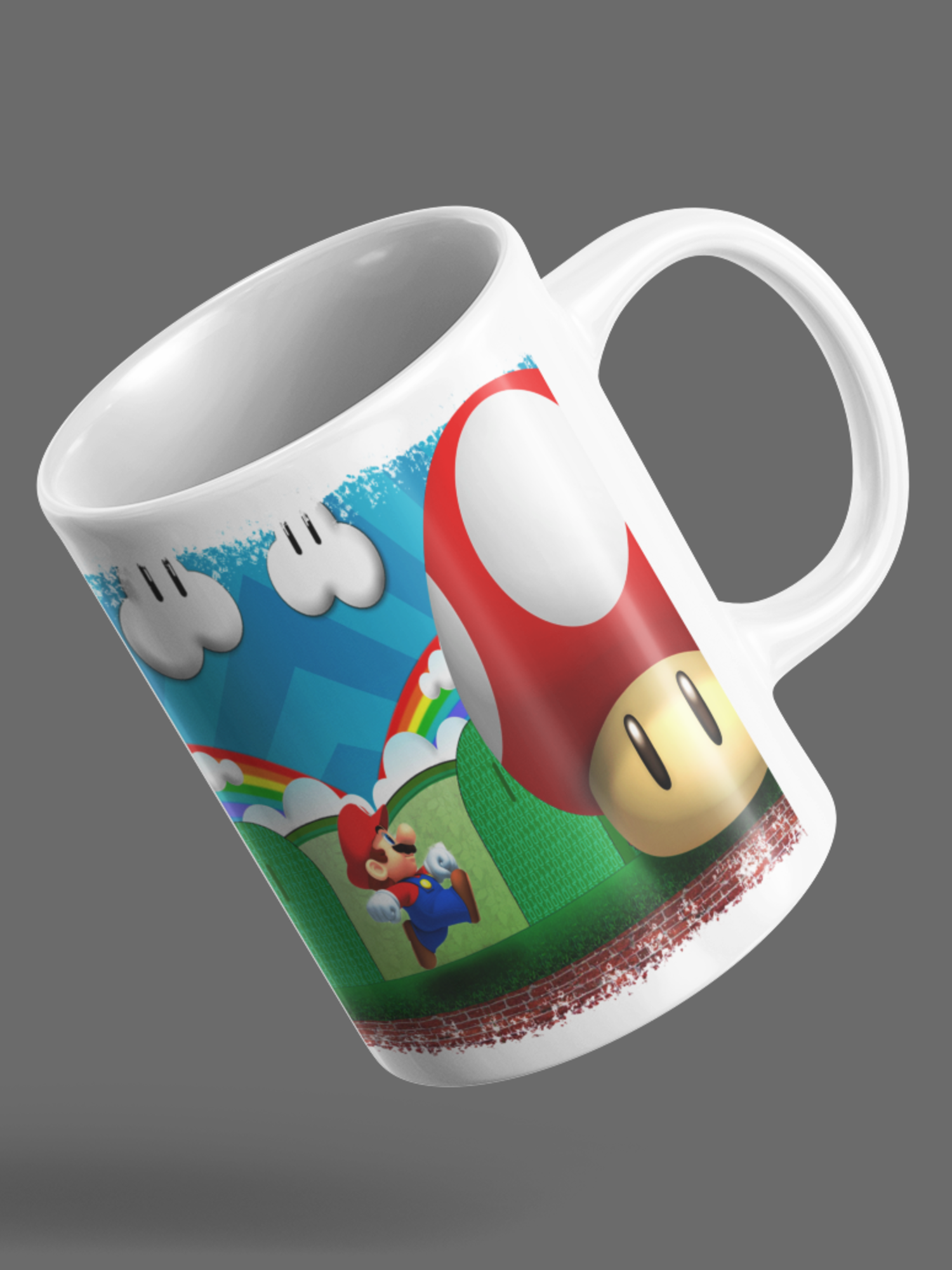 Caneca Cogumelo Mario Bross ⭐⭐⭐⭐⭐100+ Avaliações