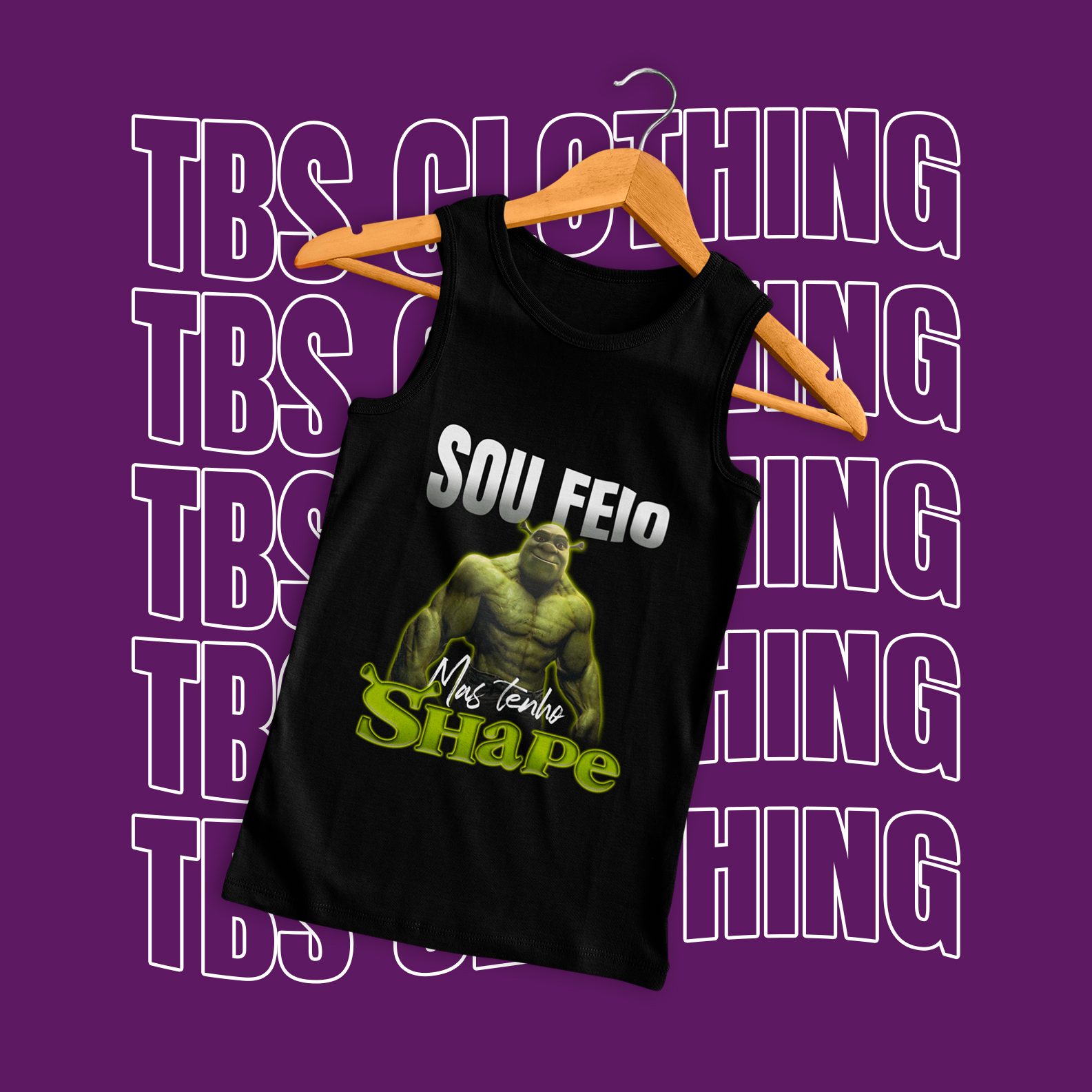 Sou feio mas tenho shape (Regata)