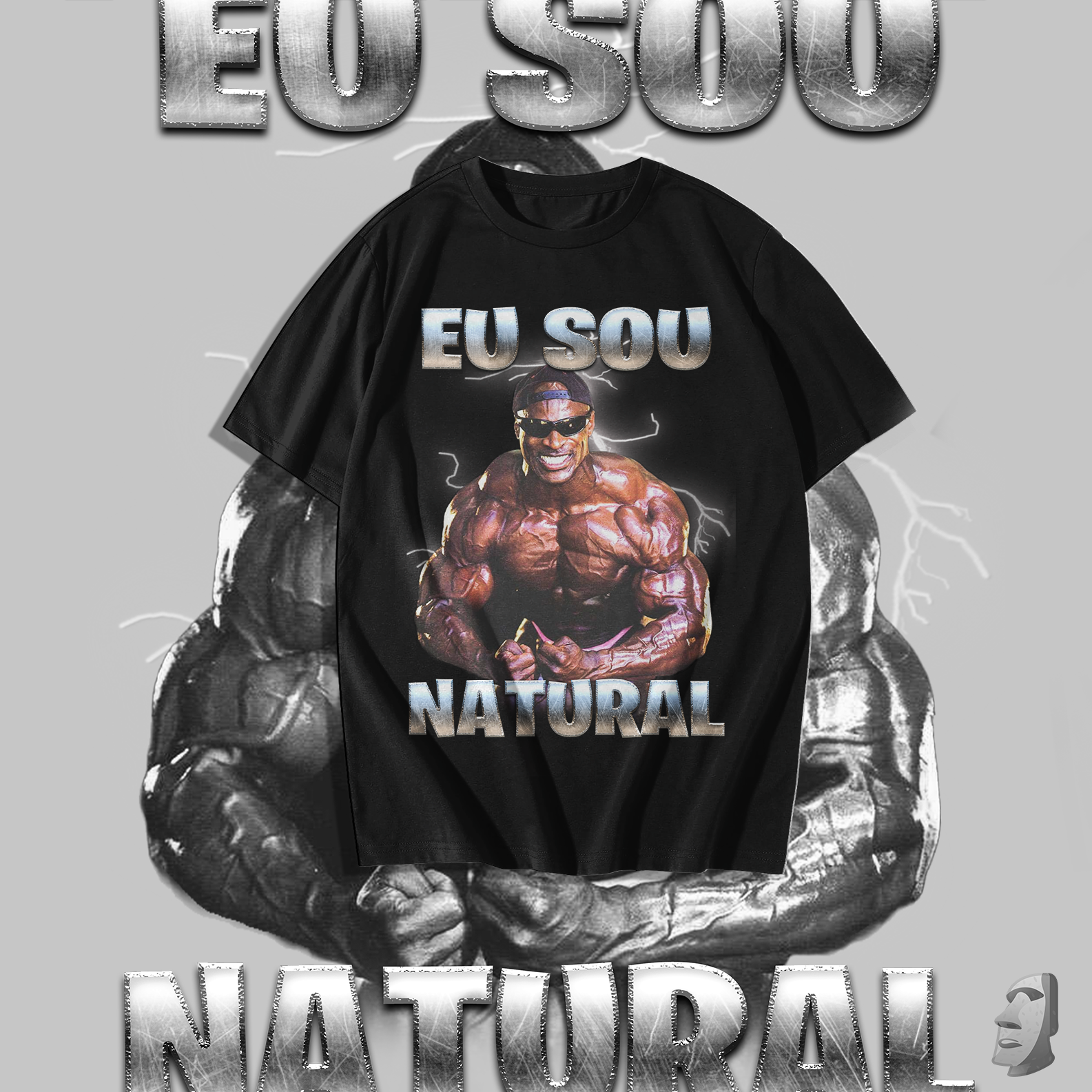 Nome do produto: Camiseta - Eu sou natural