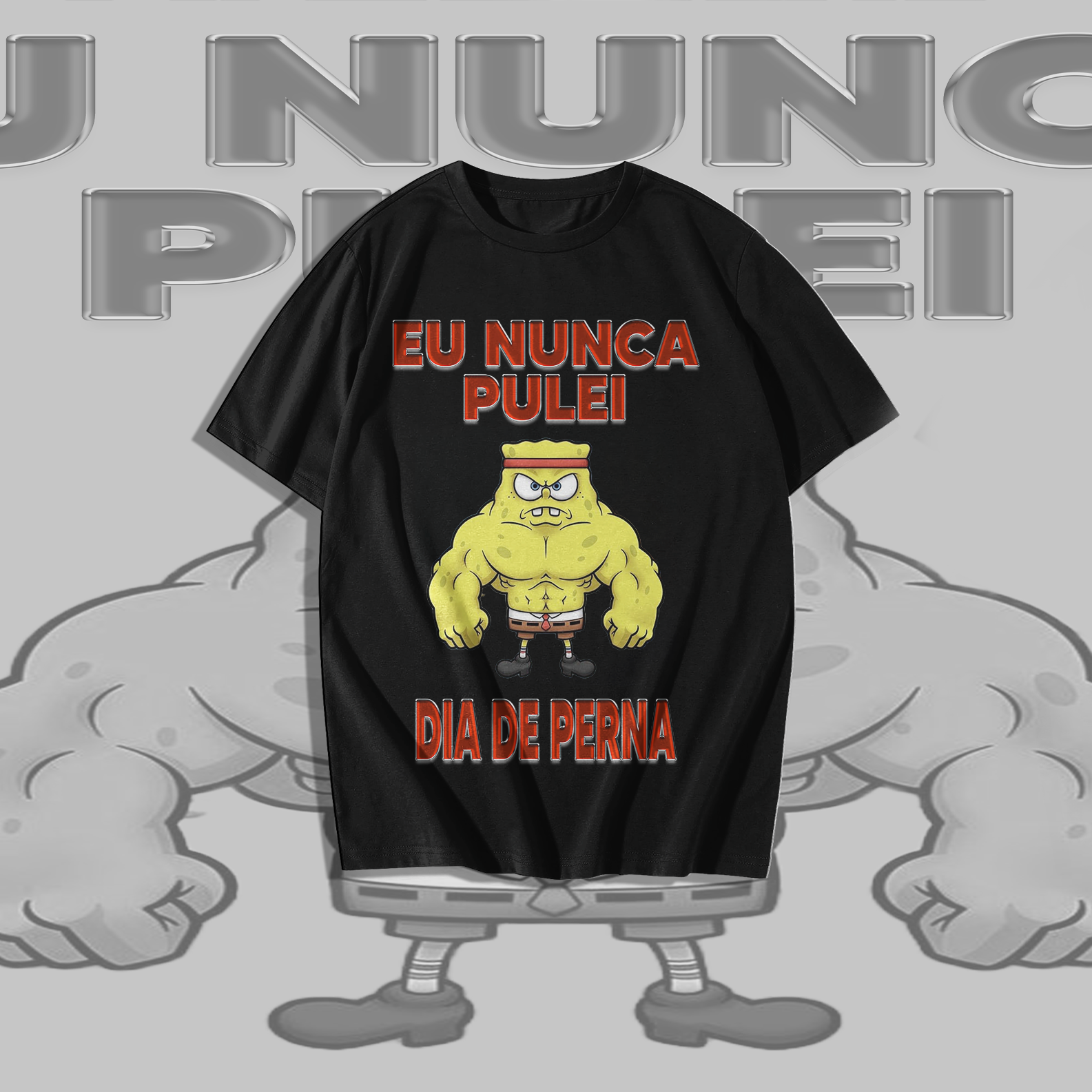 Camiseta Eu nunca pulei dia de perna