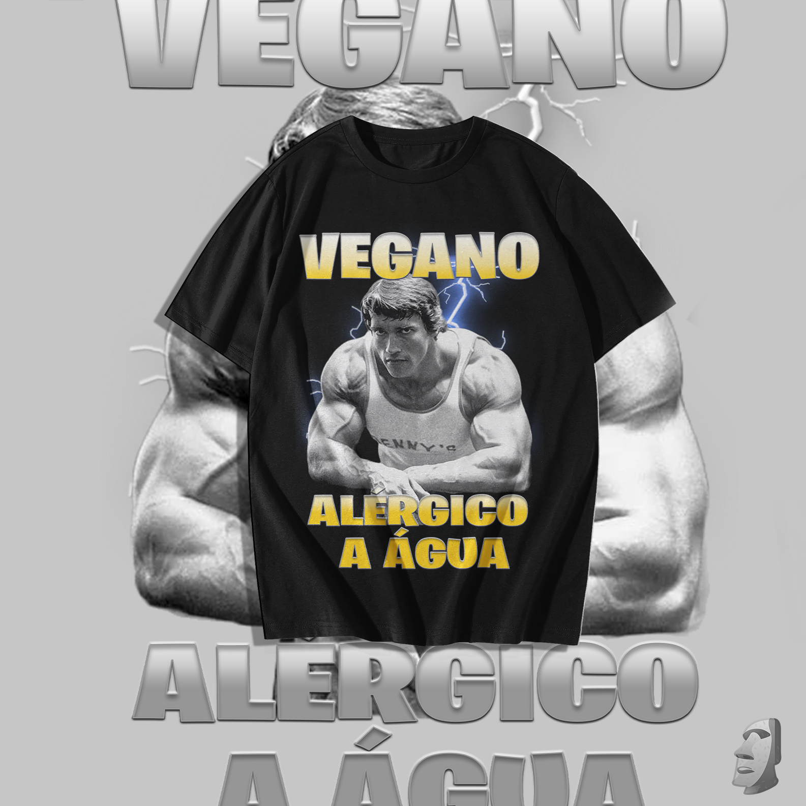 Camiseta - Vegano Alérgico a água 