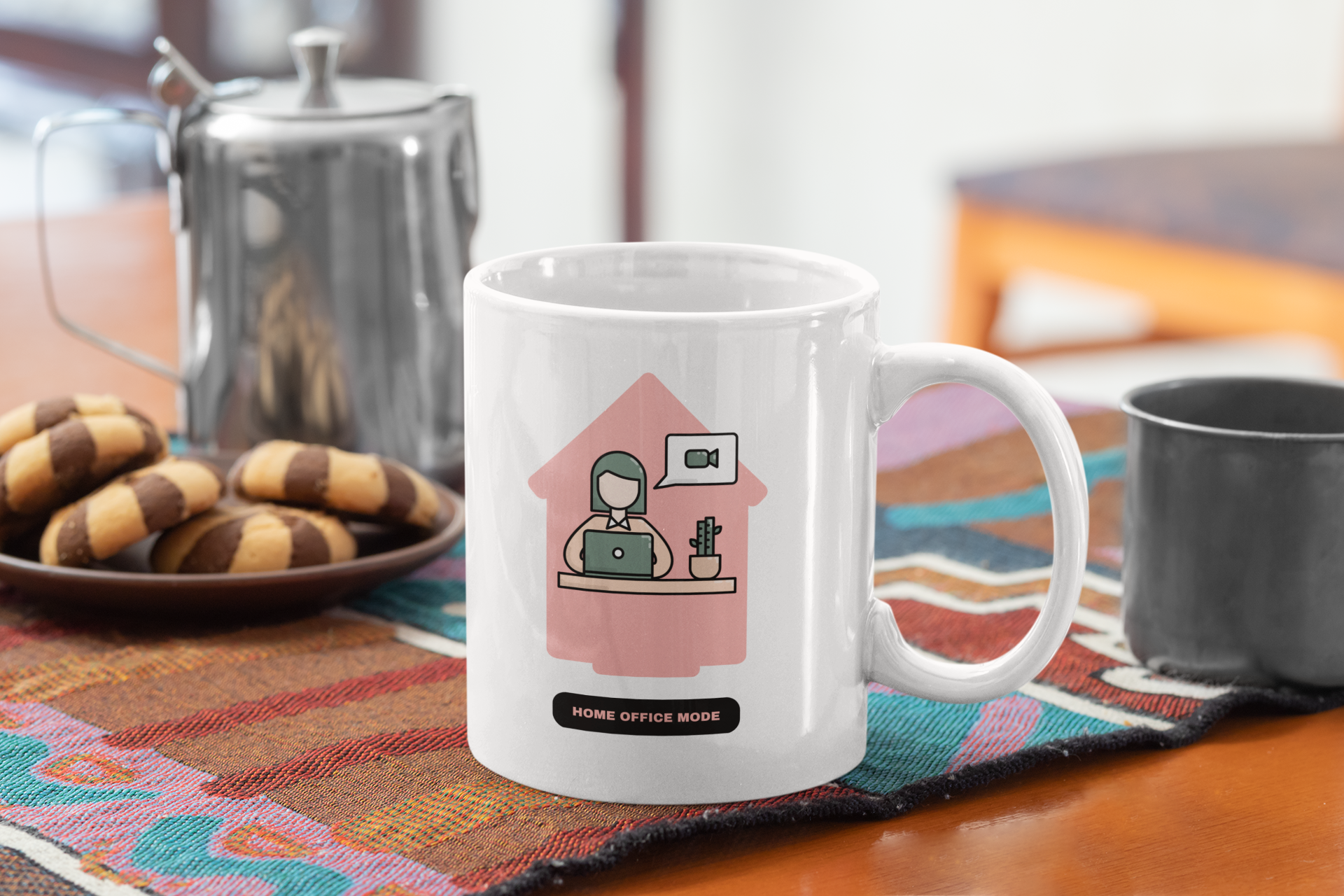 Caneca - Frase - Trabalhar em casa é estar sempre conectado com a sua mente!