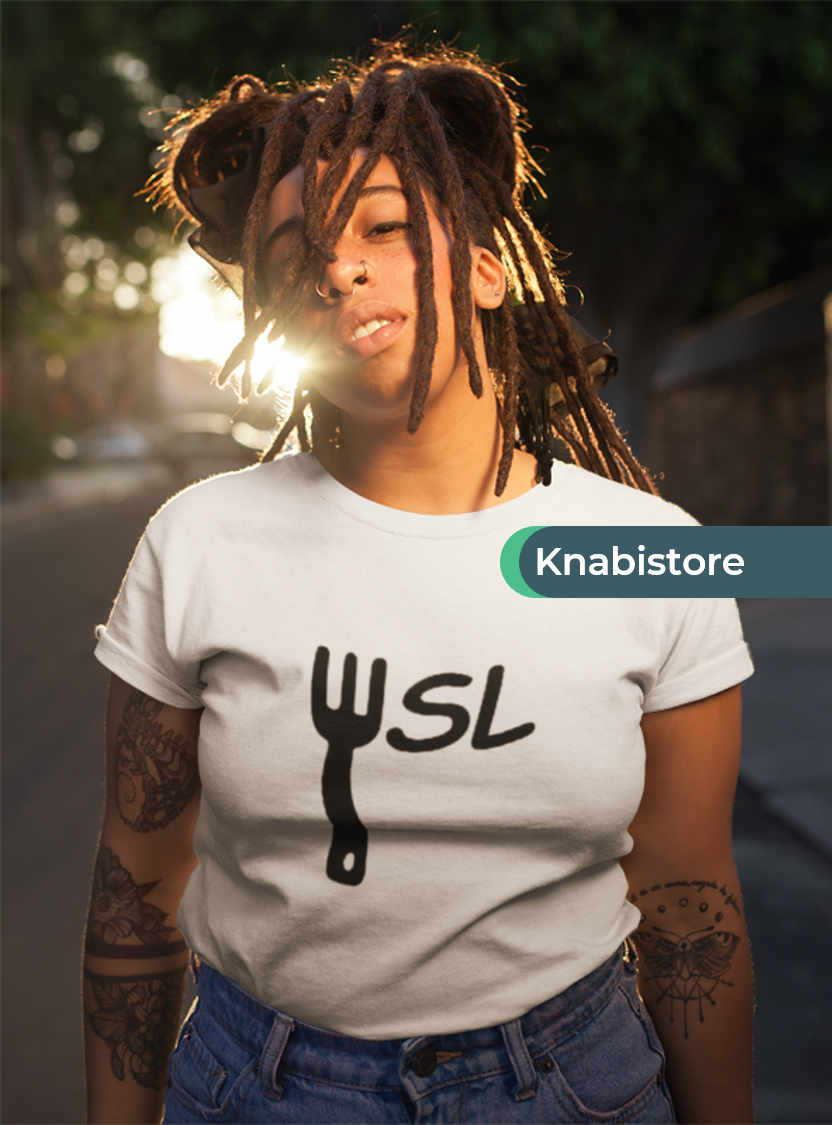 Camiseta Fem. WSL - Garfada (branca)