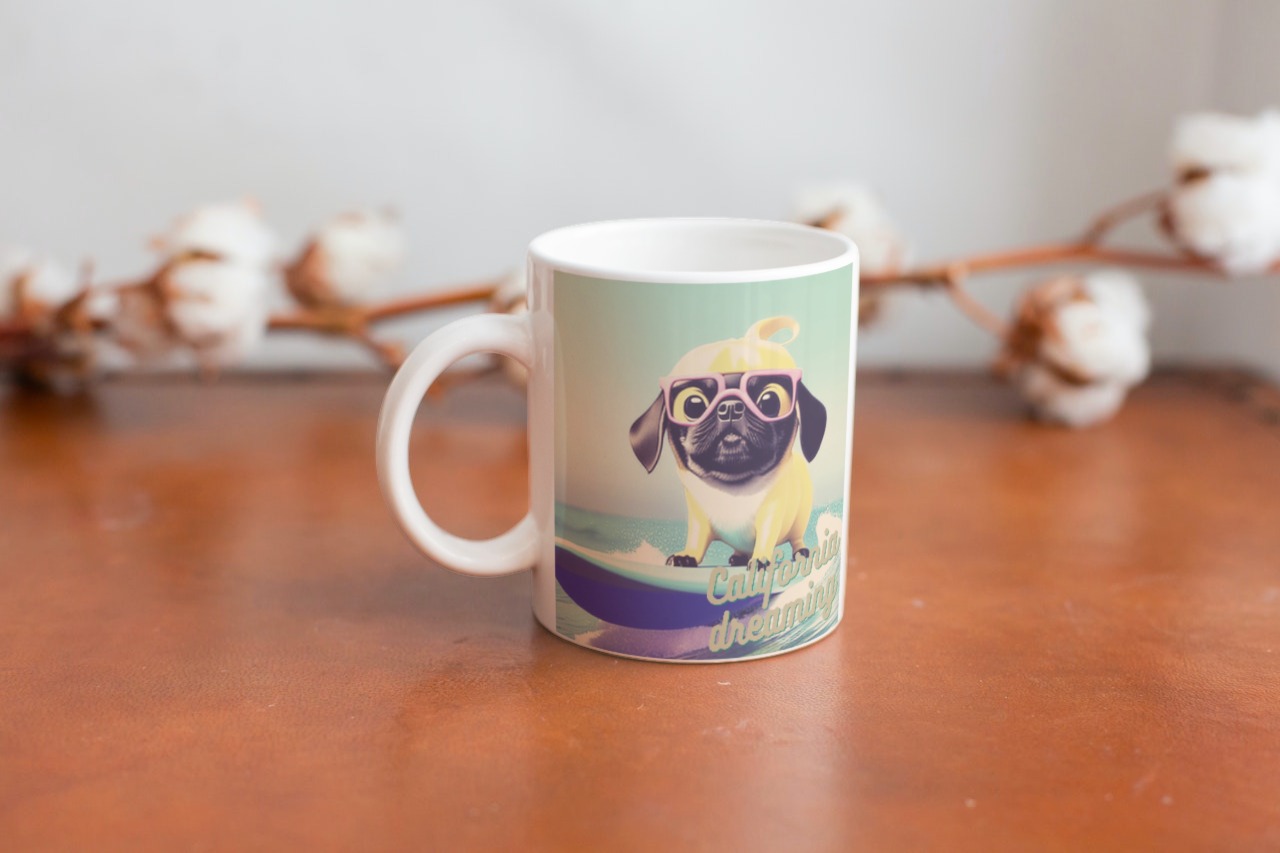 CANECA PUG CALIFÓRNIA