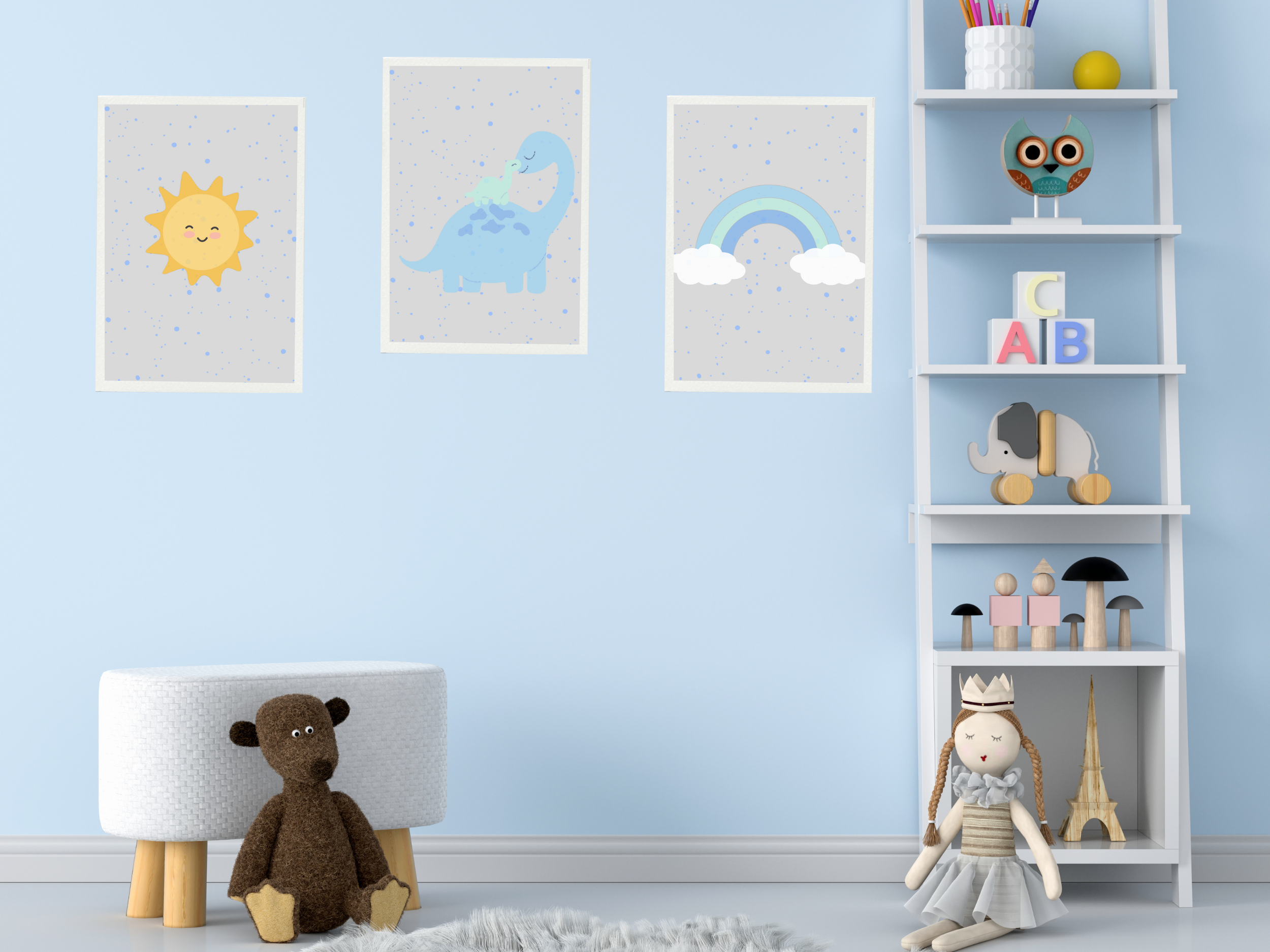 POSTER KIT QUARTO INFANTIL 4 - SOL