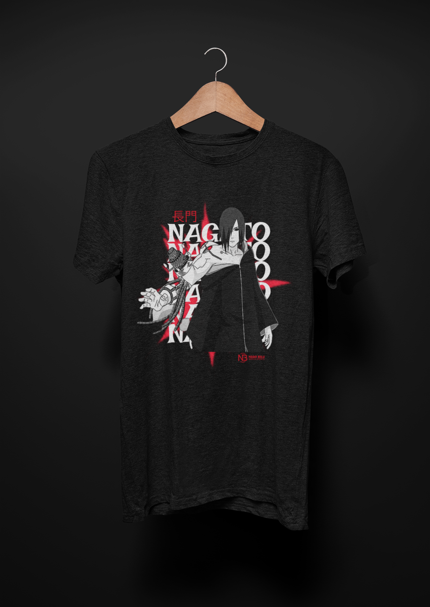 CAMISETA NAGATO - AKATSUKI ORIGINAL 