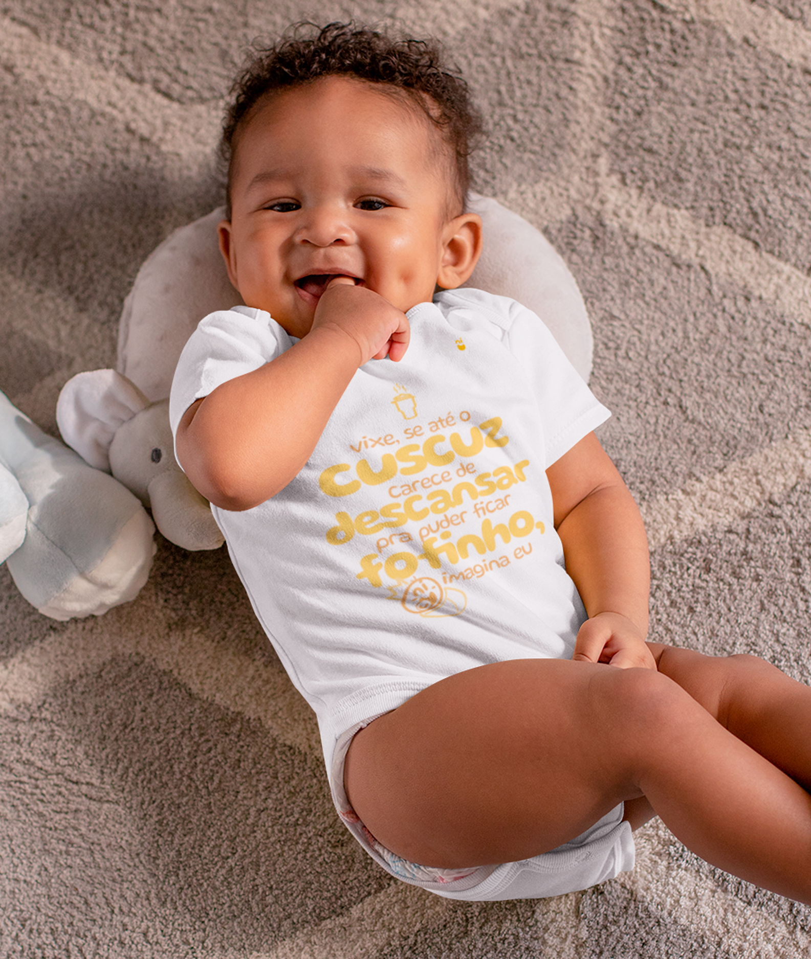 Body - Vixe, se até o cuscuz carece de descansar para ficar fofinho, imagina eu - Mininu