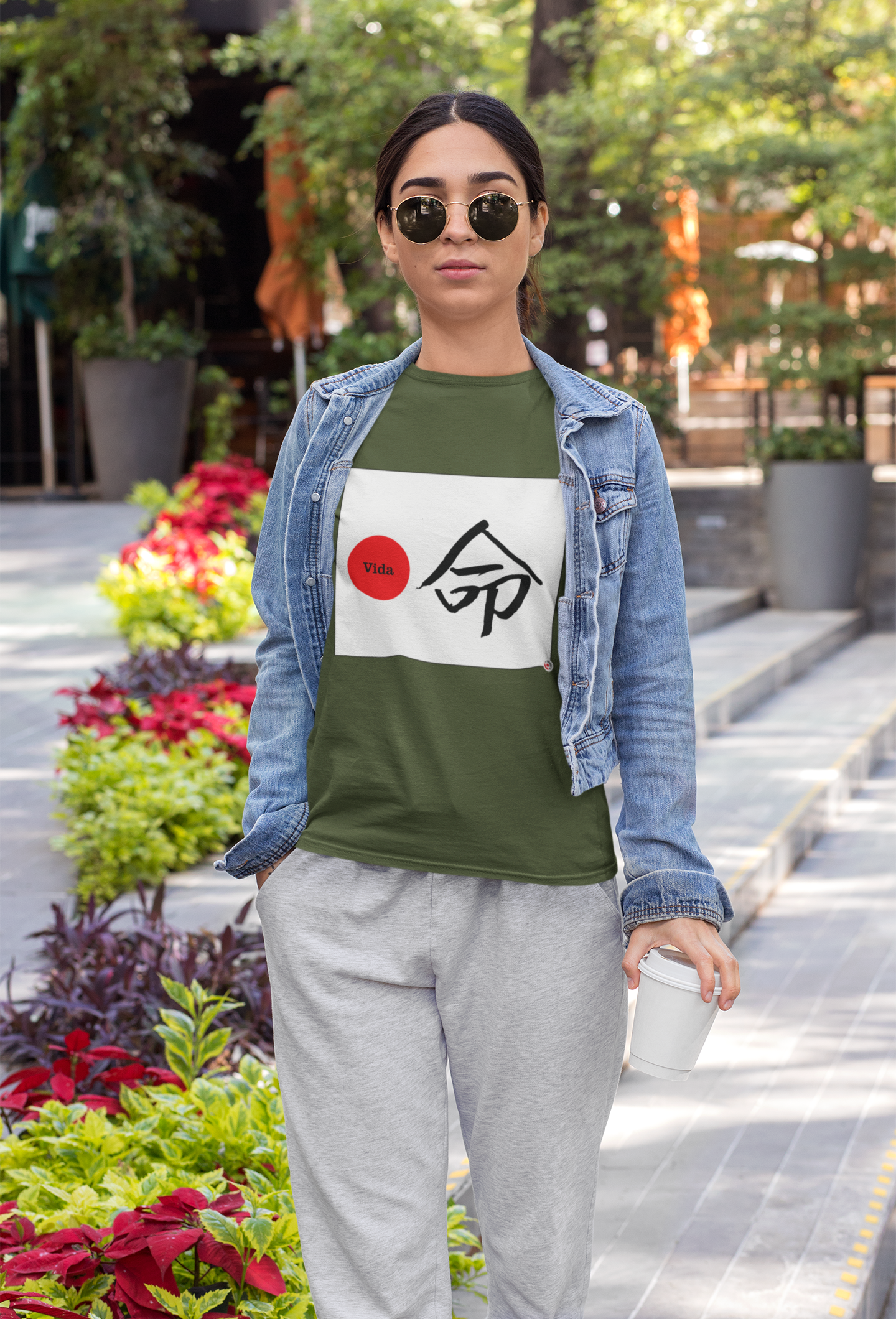 Camiseta Baby Look - Vida