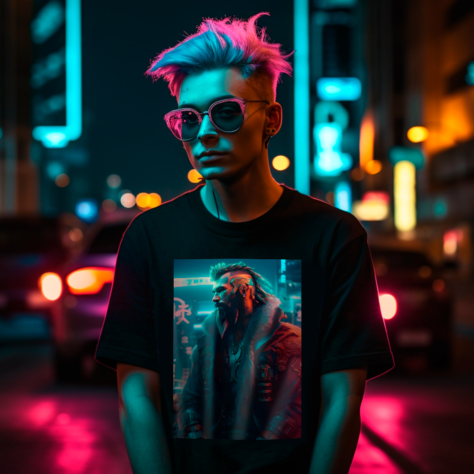 Camiseta Cyberpunk - Viking