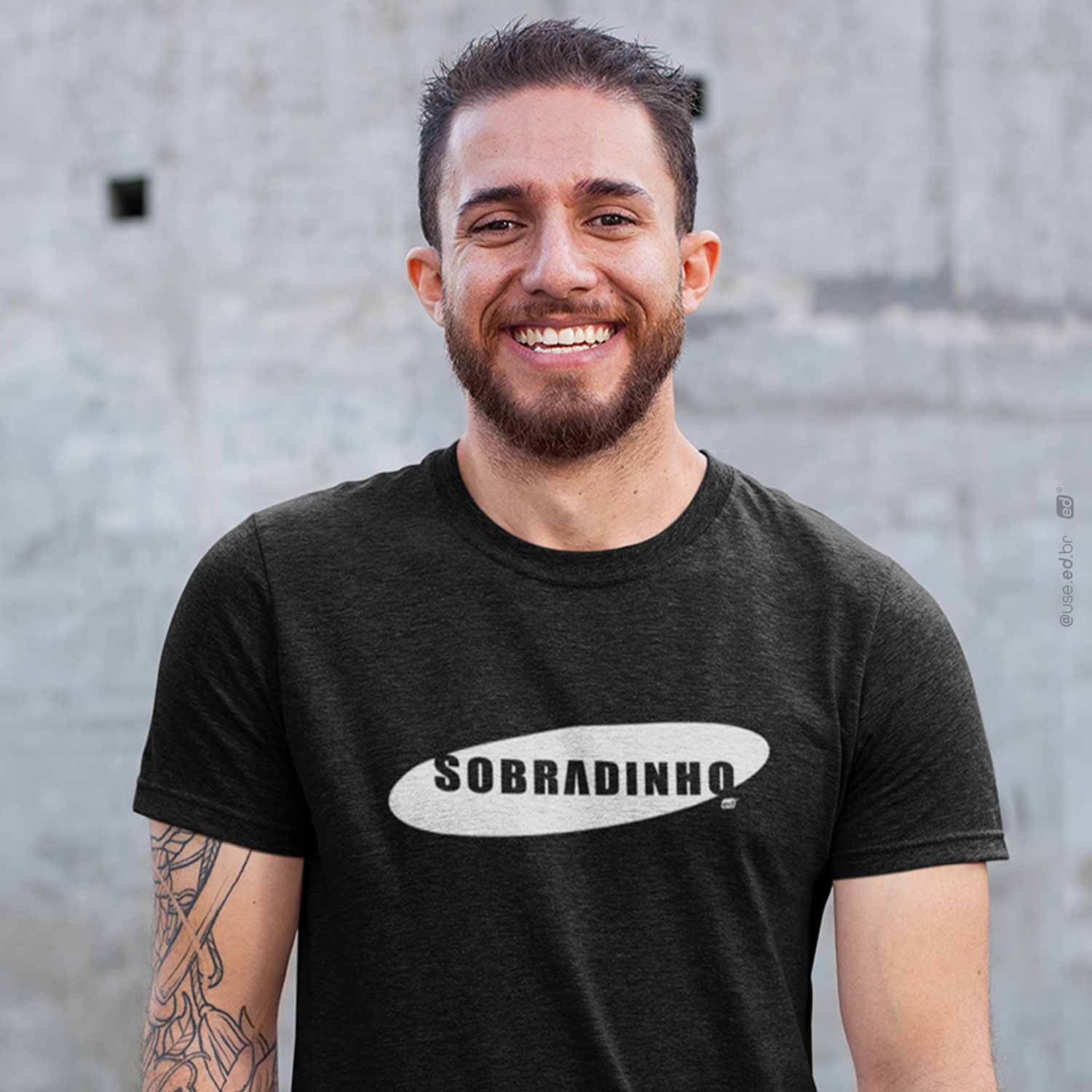 Nome do produto: SOBRADINHO - Camiseta Quality Estampa Sobradinho Preta