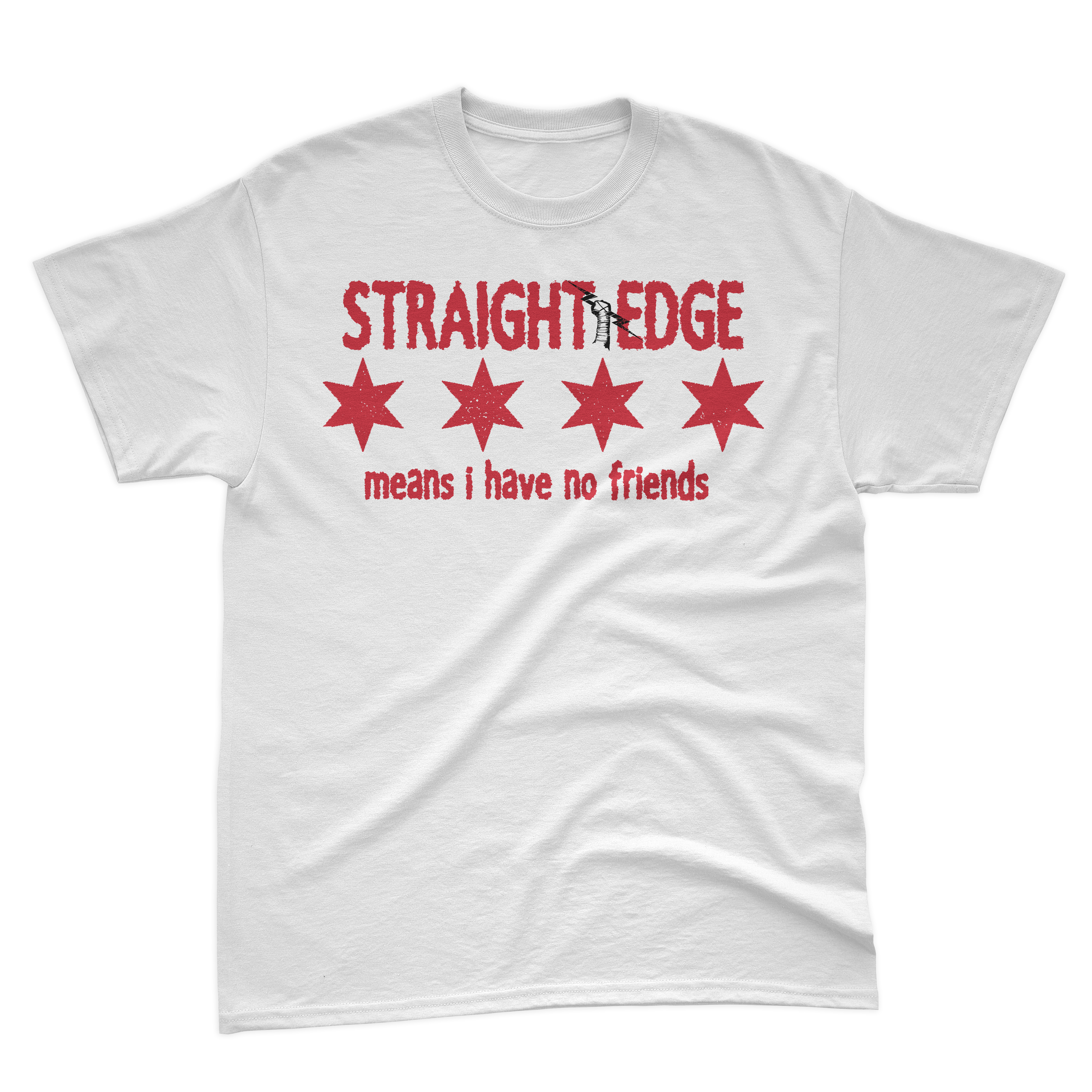 STRAIGHT EDGE MEANS I HAVE NO FRIENDS