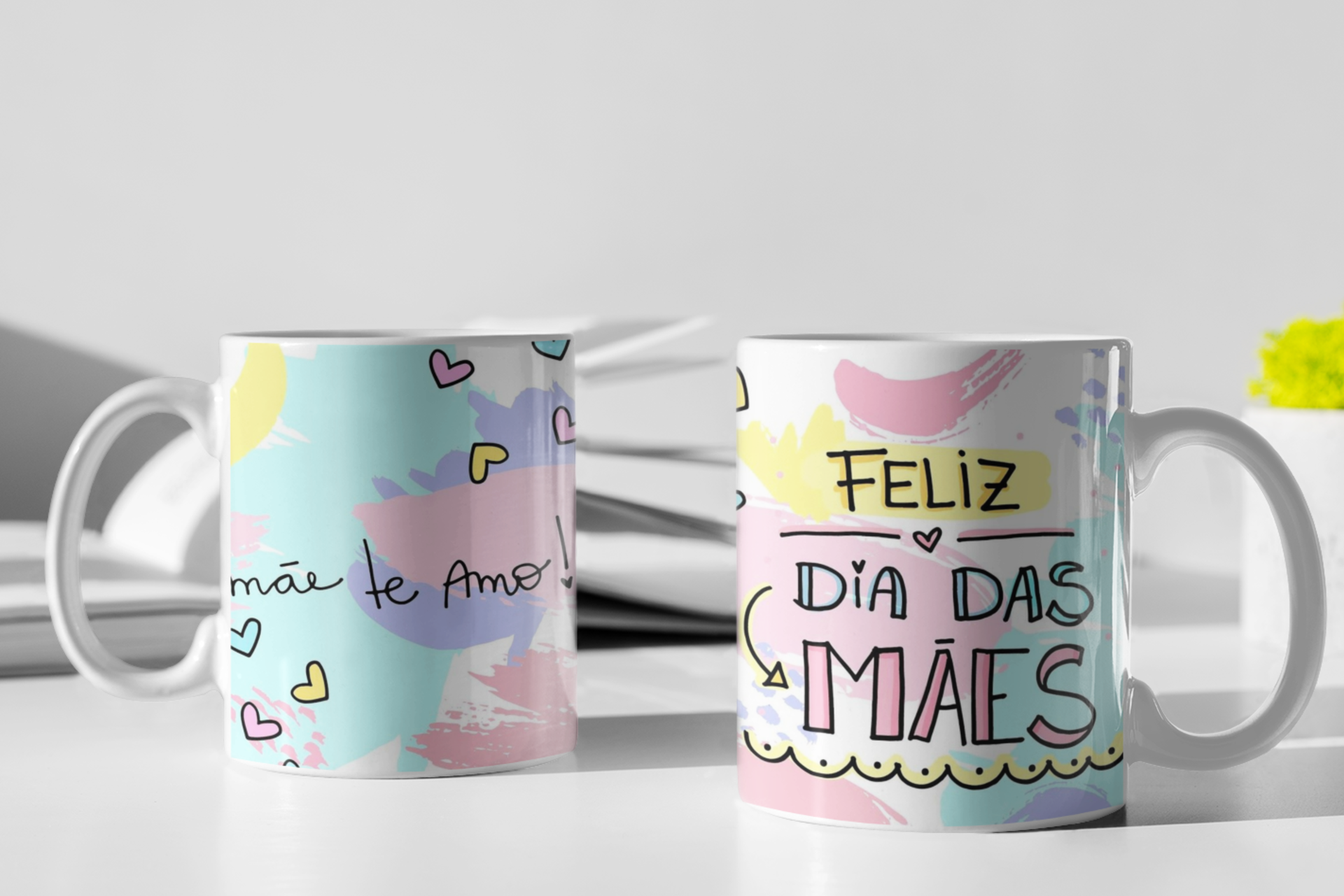 Caneca Dia Das Mães - Mãe, Te Amo/Feliz Dia das Mães