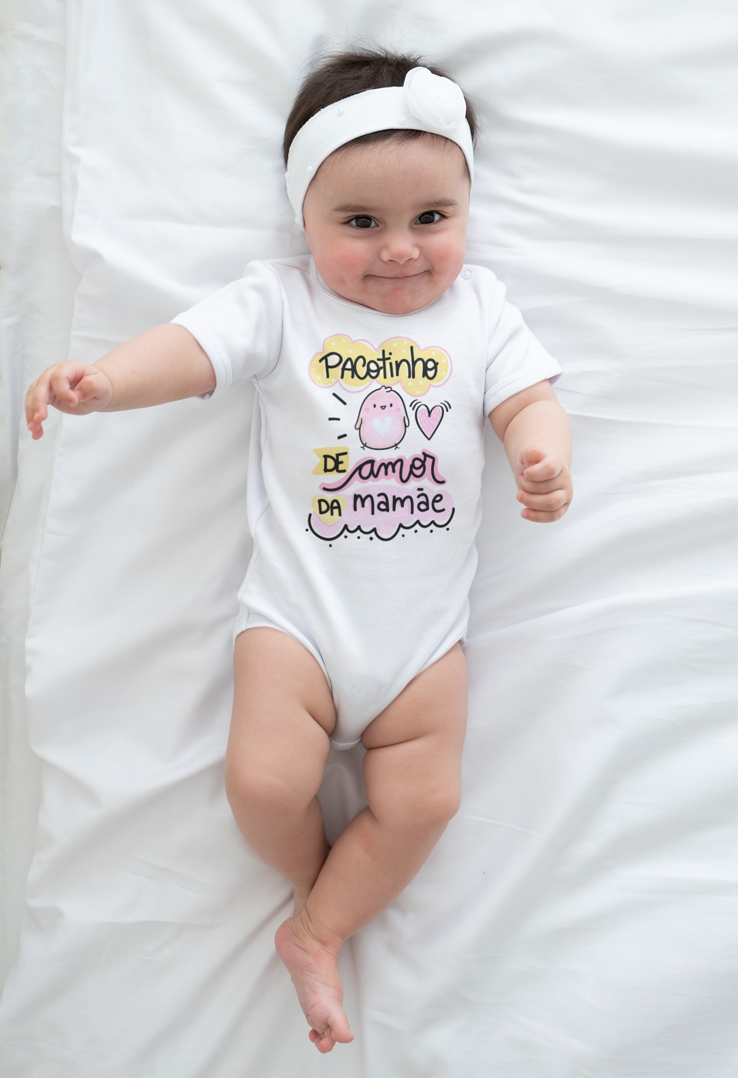 BODY INFANTIL - PACOTINHO DE AMOR DA MAMÃE
