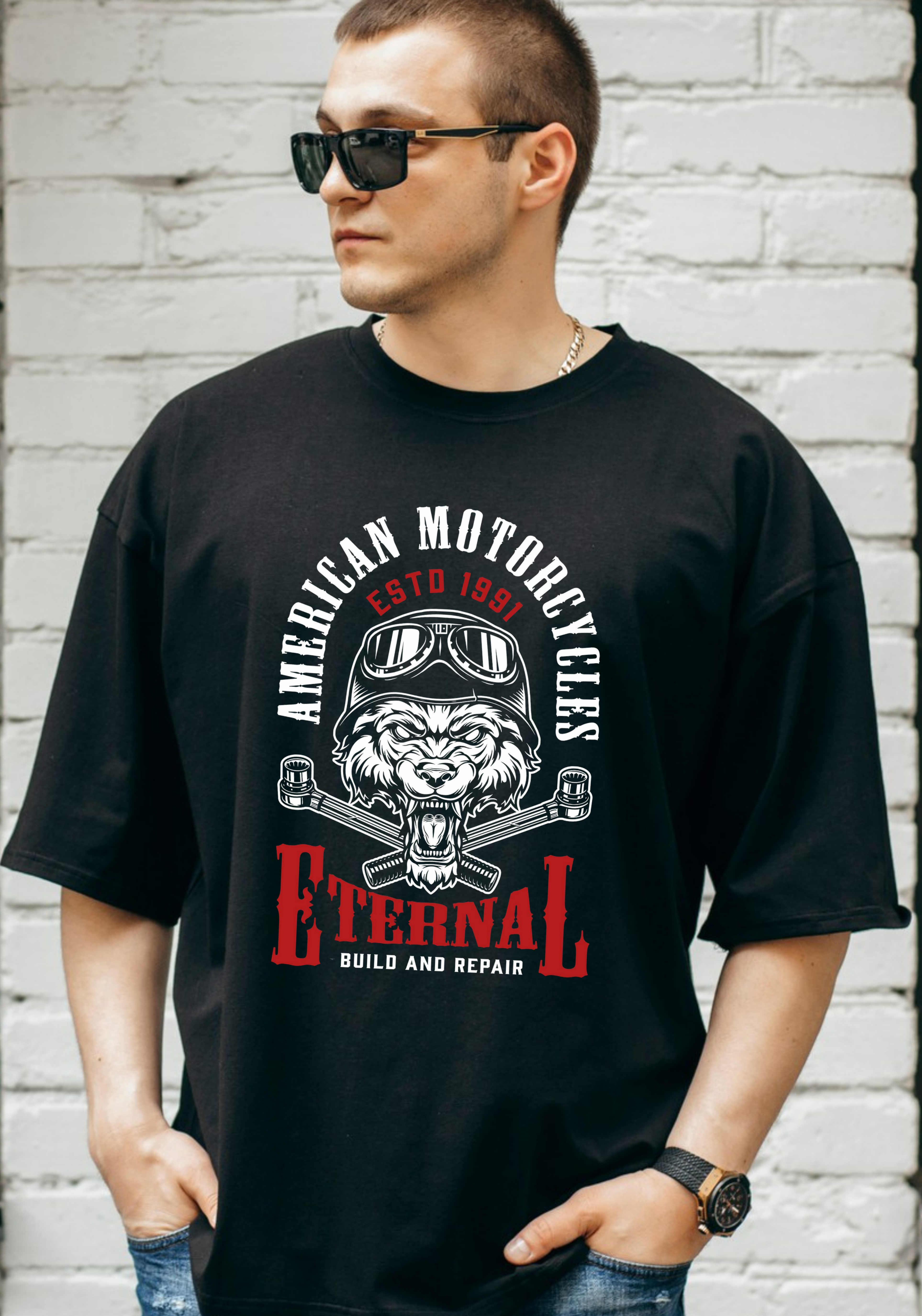 Camiseta Oversized American Motorcycles