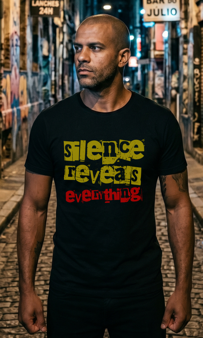 Camiseta Prime Silence Reveas Everthing