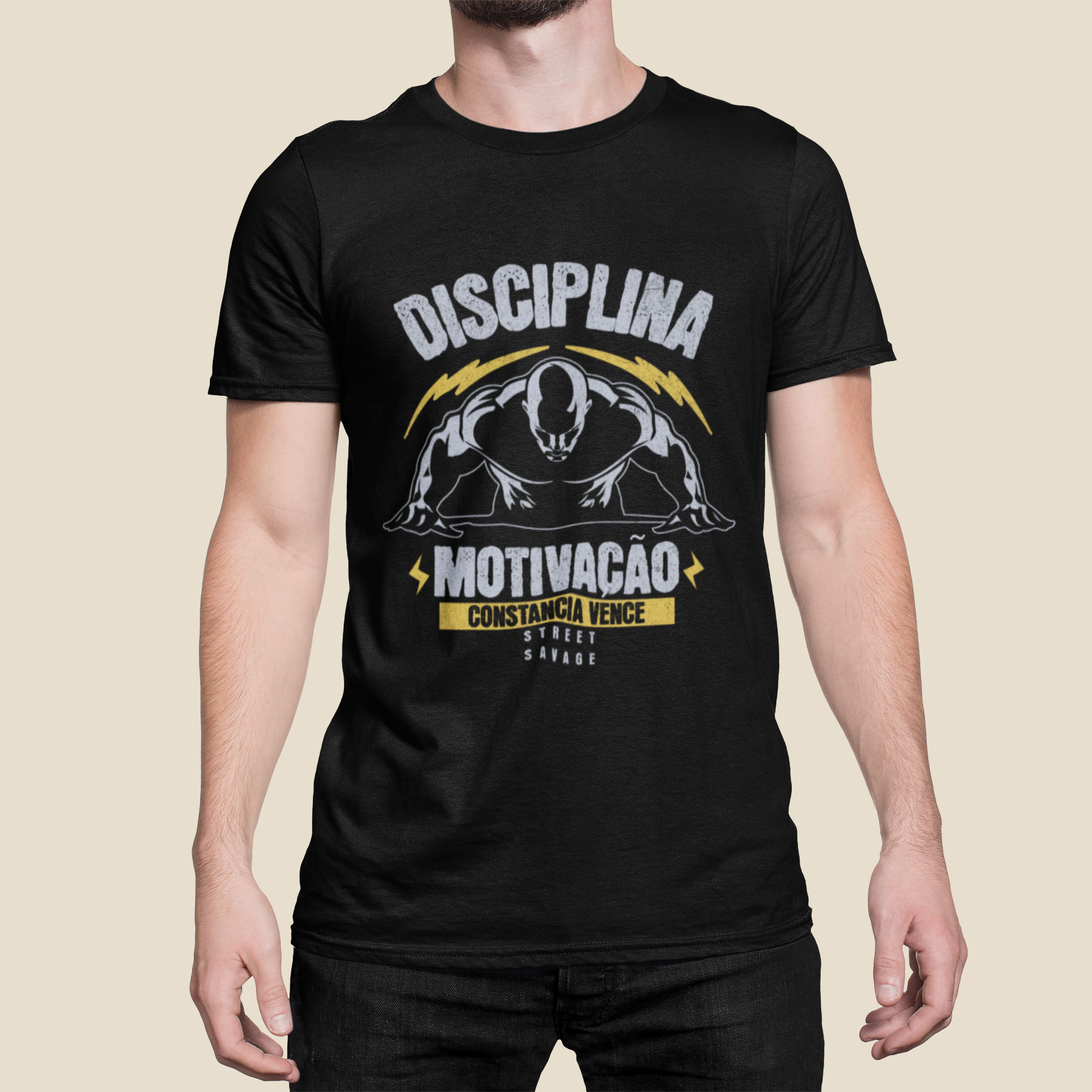 Camiseta Prime Masculina Diciplina Motivação