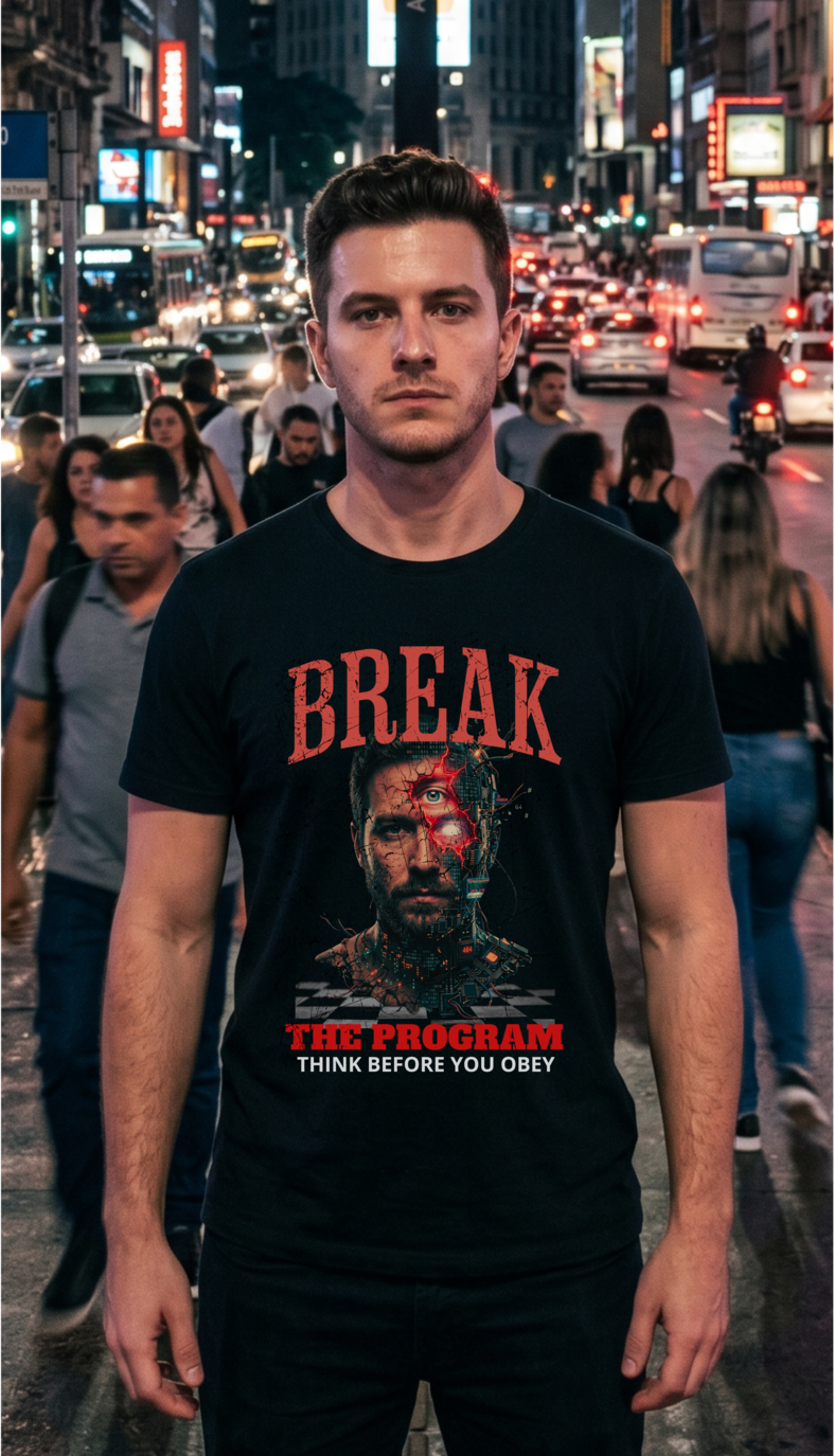 Nome do produto: Camiseta Prime BREAK THE PROGRAM