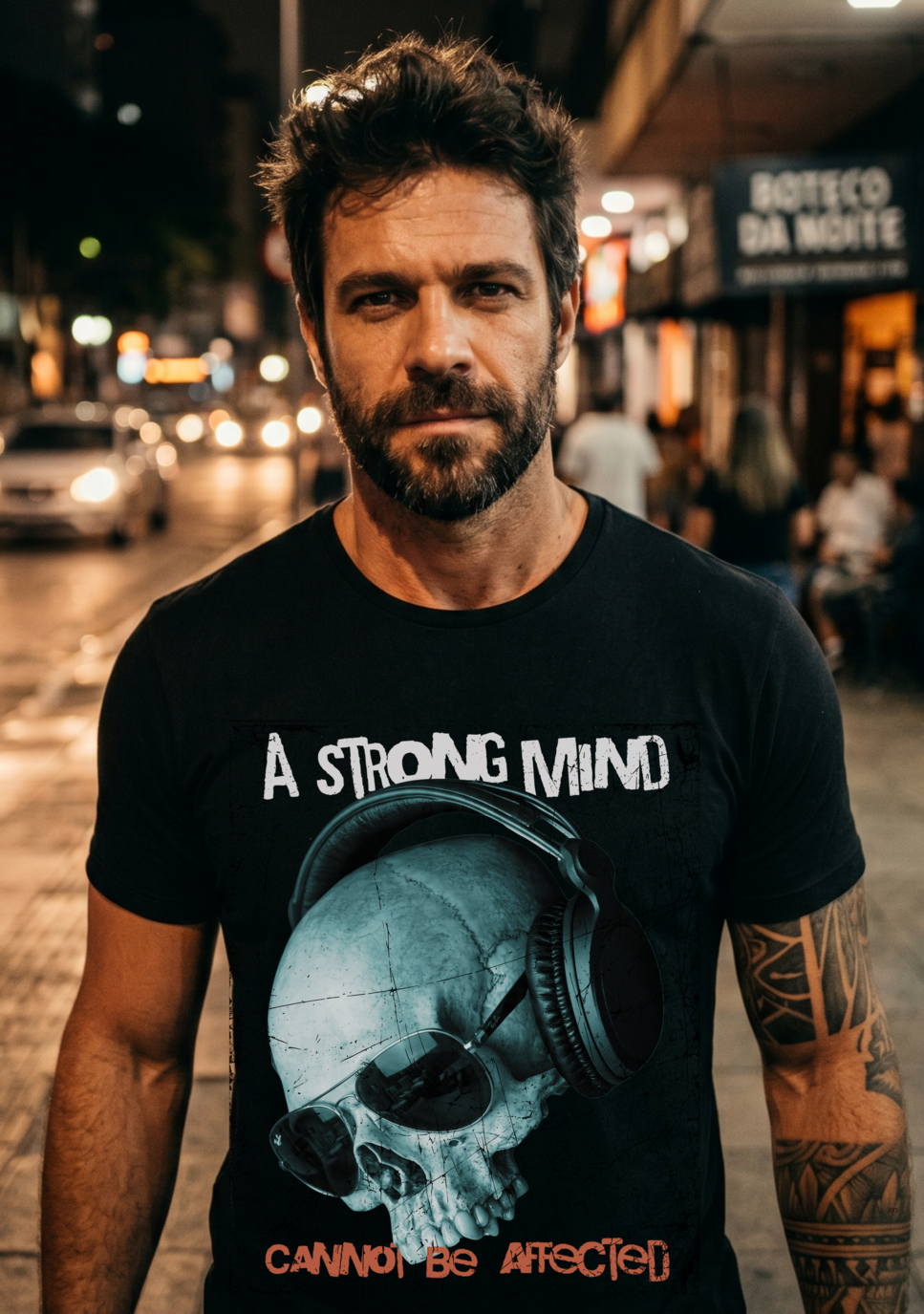 Nome do produto: Camiseta Prime A Strong Mind Cannot be Affected.