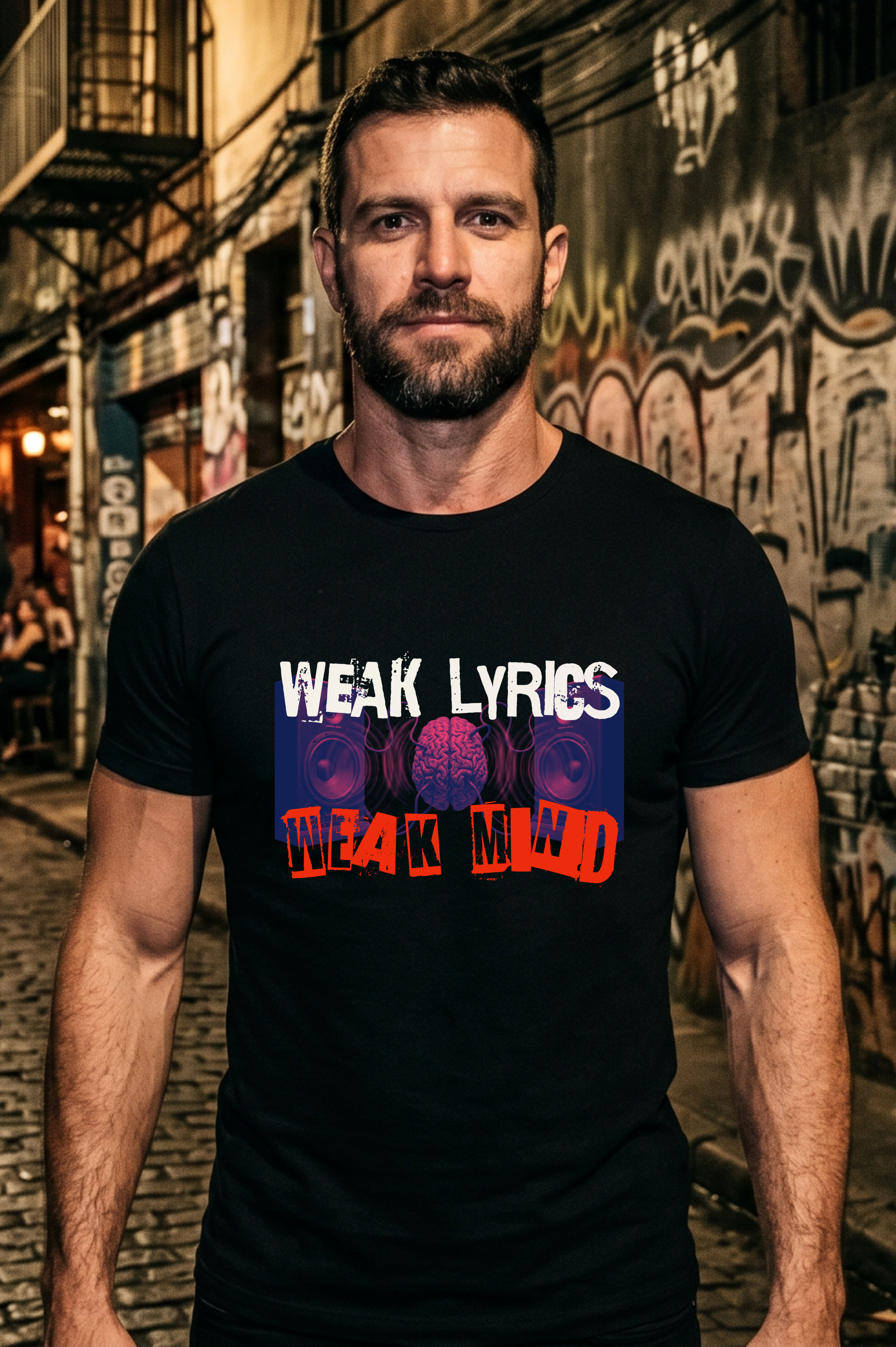 Nome do produto: Camiseta Prime  WEAK LYRICS WEAK MIND