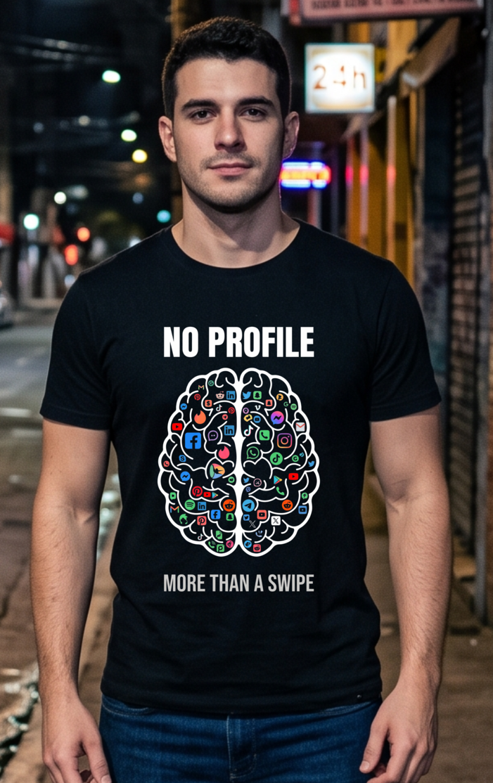 Camiseta Prime NO PROFILE MORE THAN A SWIPE