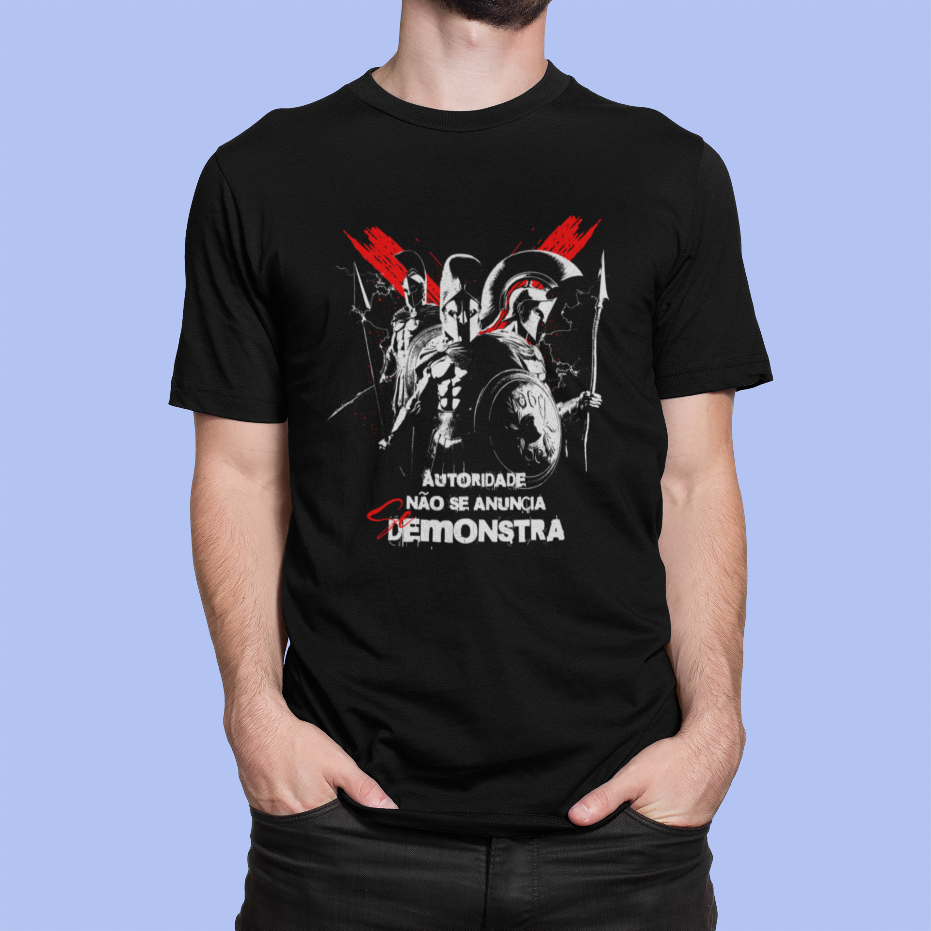 Camiseta Prime Maculina Autoridade Não Se Anuncia Se Demonstra