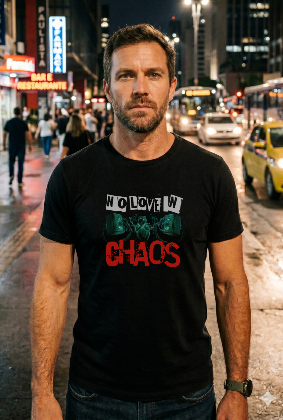 Camiseta Prime NO LOVE IN CHAOS