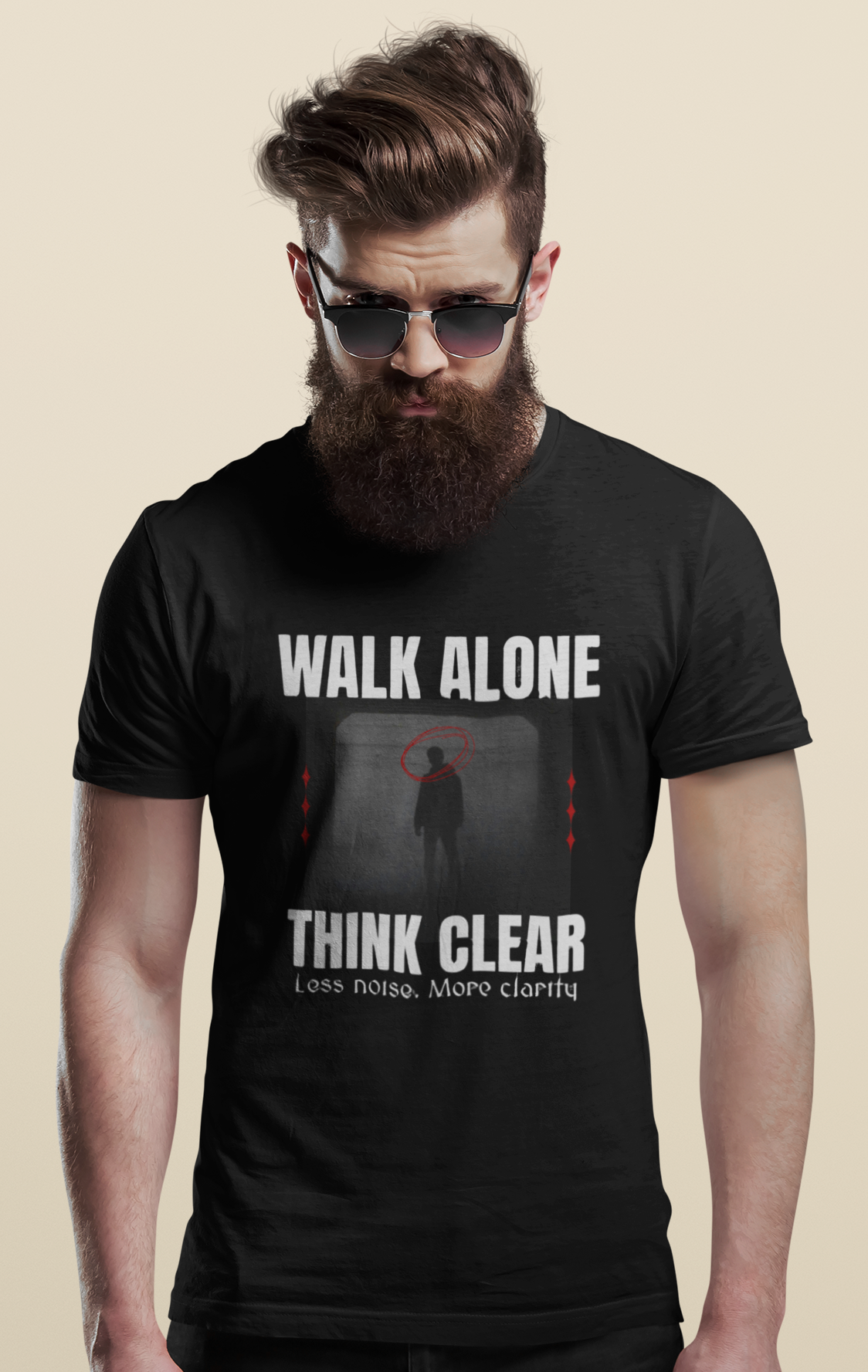 Camiseta Prime Masculina Walk Alone Think Clear