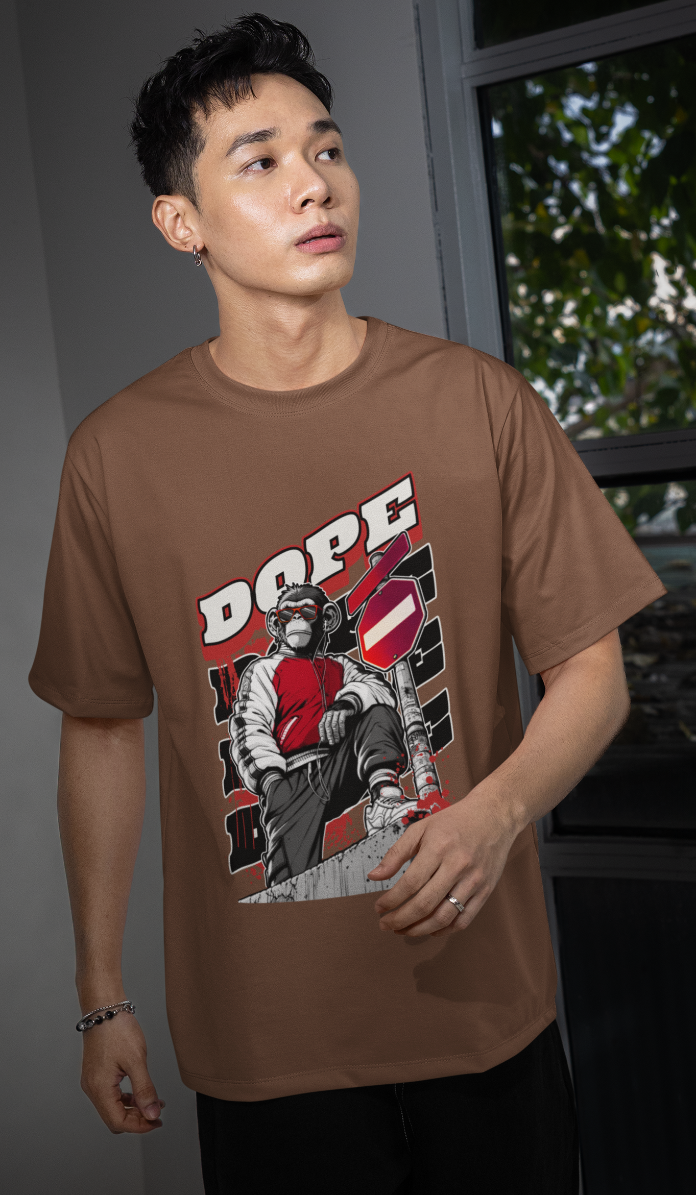 Camiseta Oversized Chimpanzé (Dope) streetwear