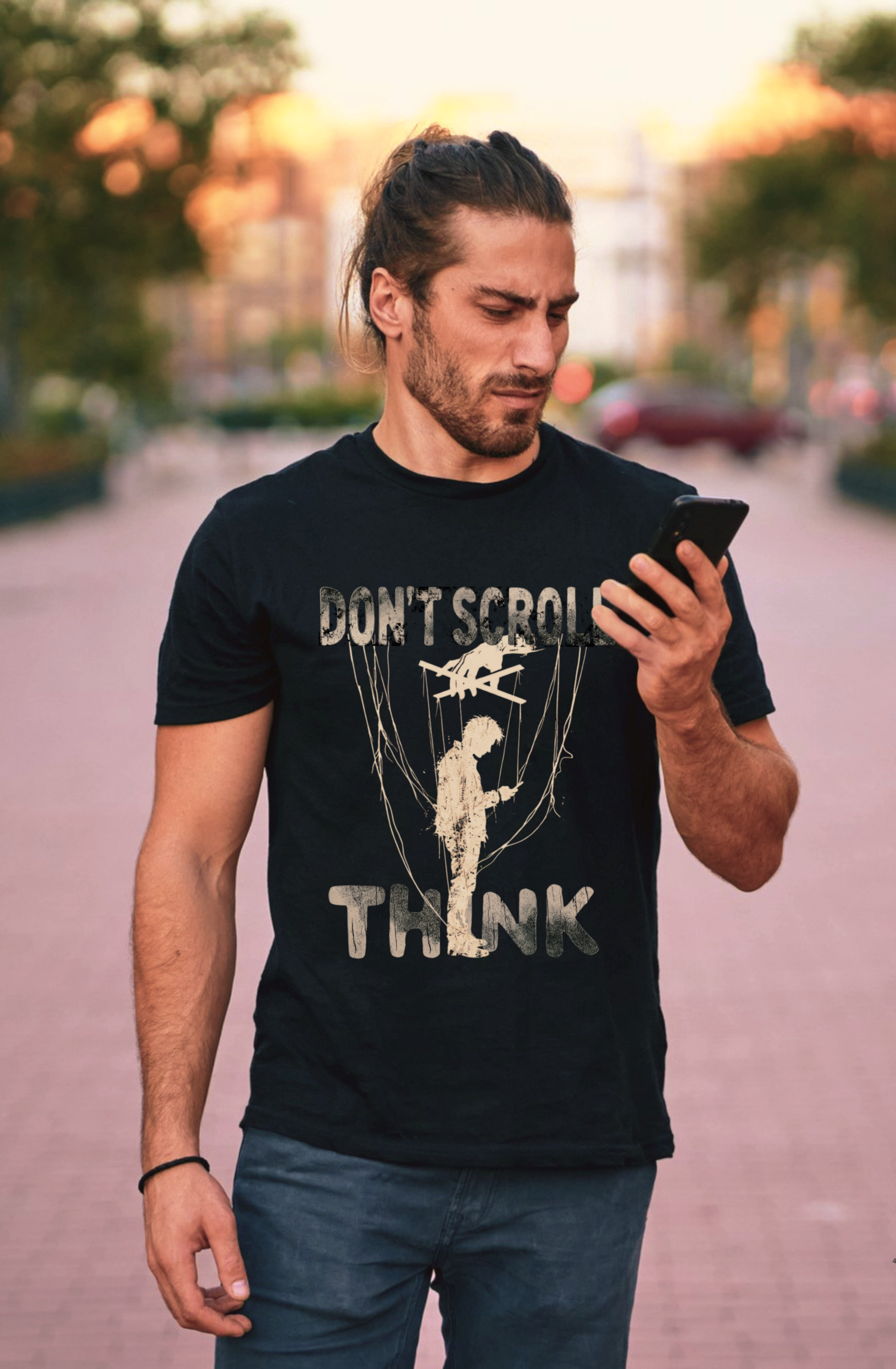 Camiseta Prime Dont Scroll Think