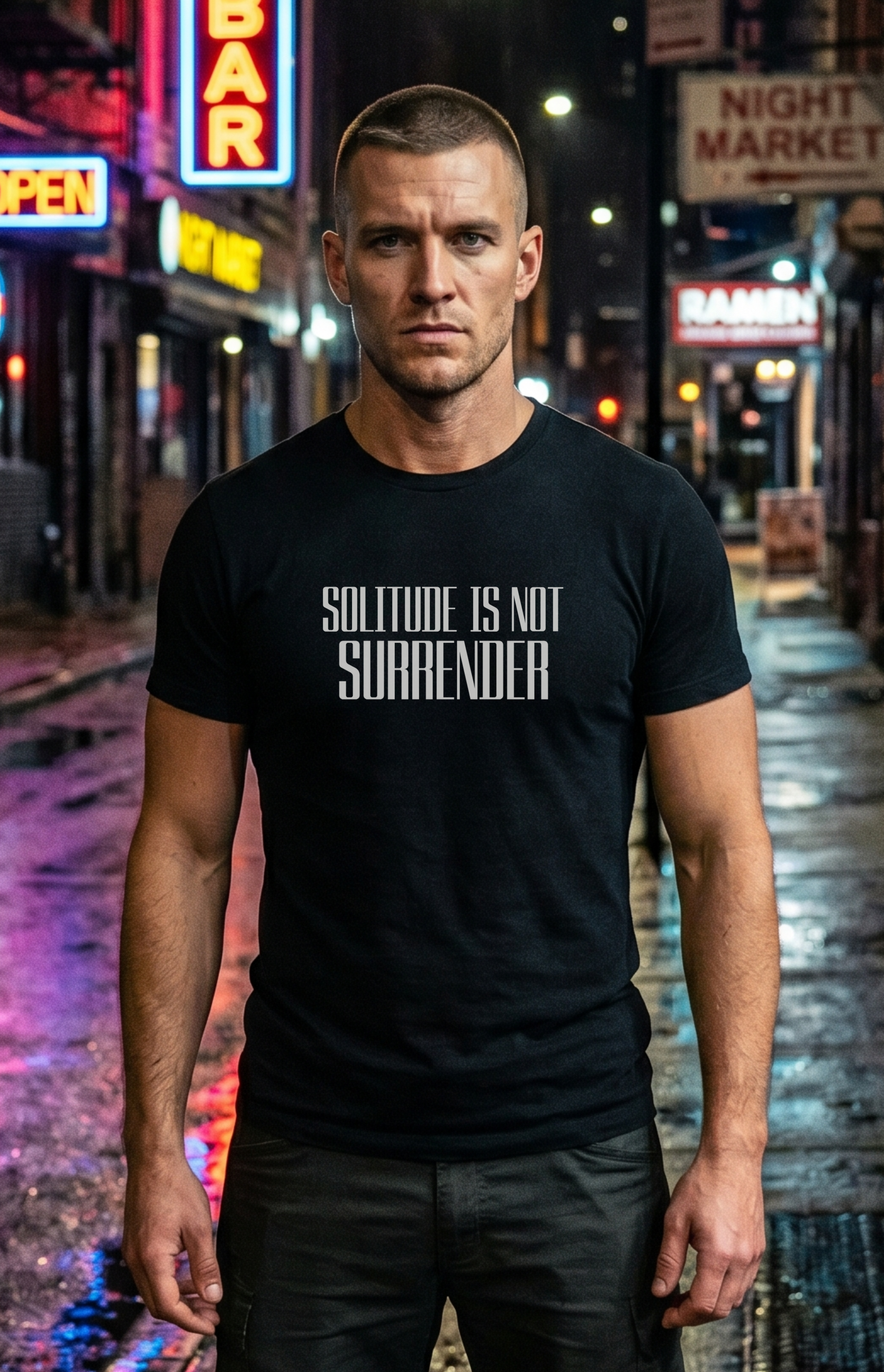 Nome do produto: Camiseta Prime SOLITUDE IS NOT SURRENDER
