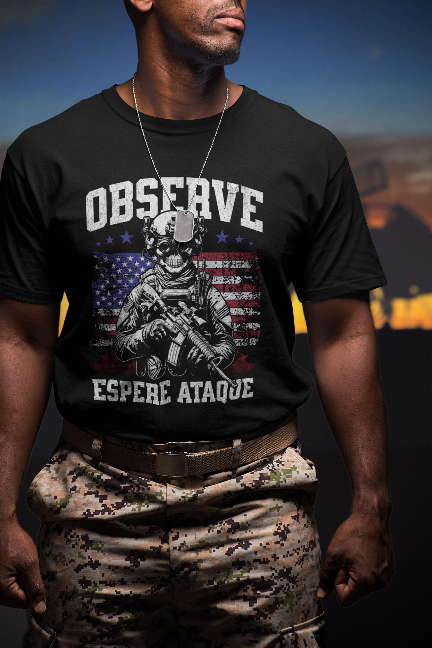 Camiseta Prime Masculina Observe Espere Ataque
