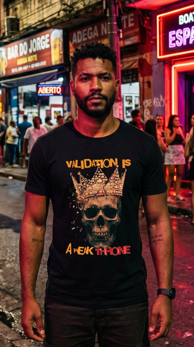 Camiseta Prime VALIDATION IS A WEAK THRONE