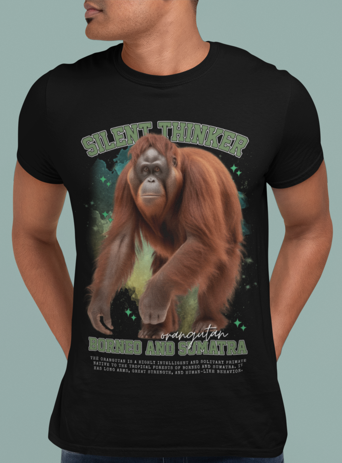 Nome do produto: Camiseta Quality Orangotango (Silent Thinker)