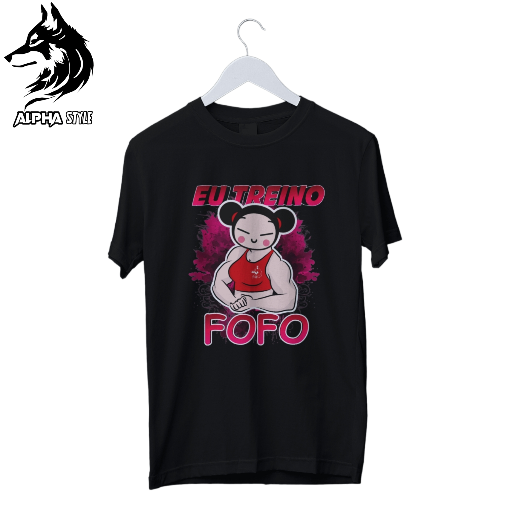 Camiseta EU TREINO FOFO, PUCCA 