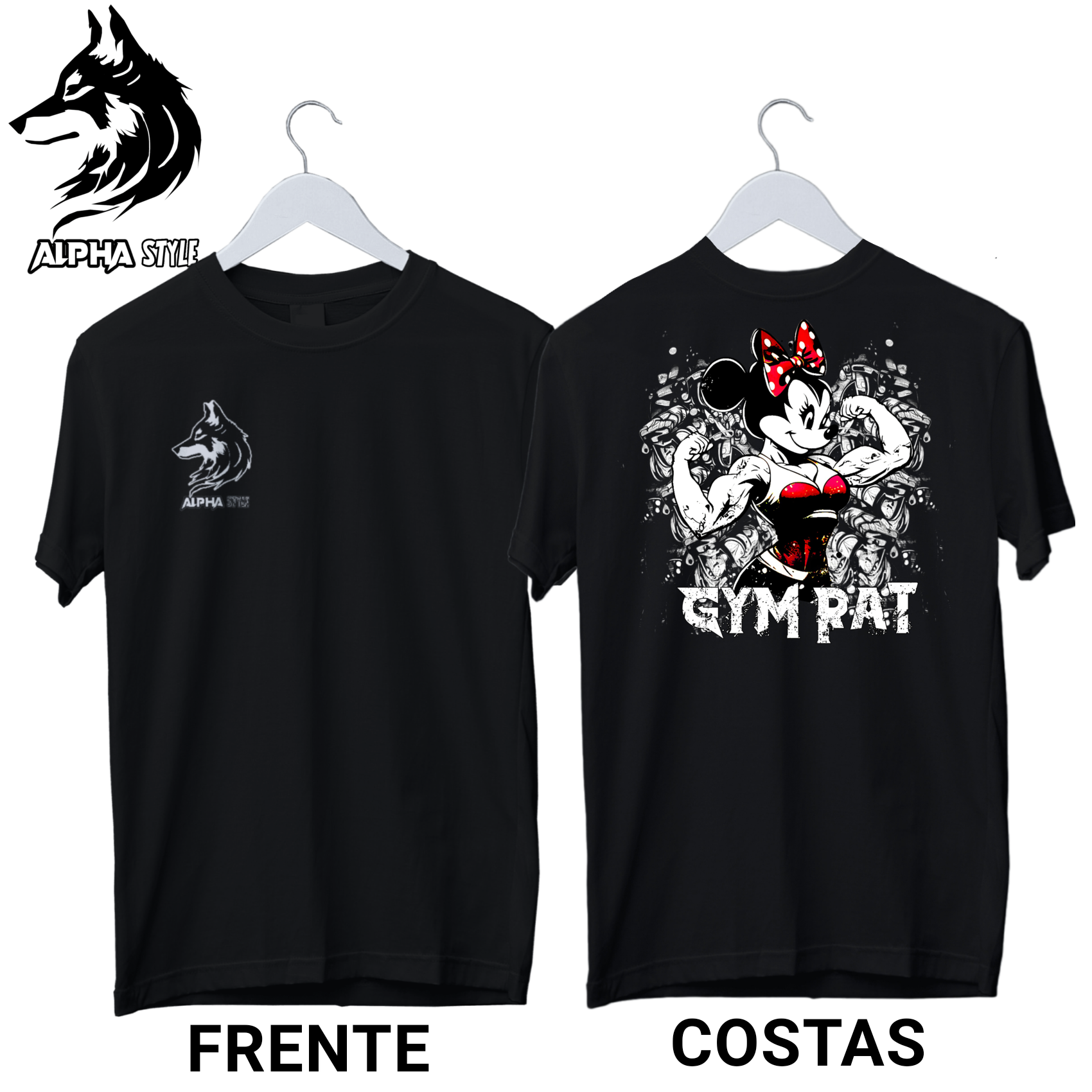 Camiseta feminina GYMRAT (PREMIUM)