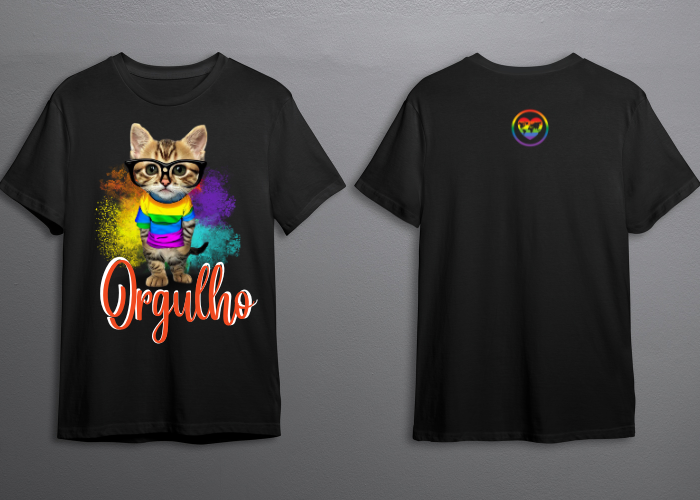 Camisa T-shirts estilo gatinho