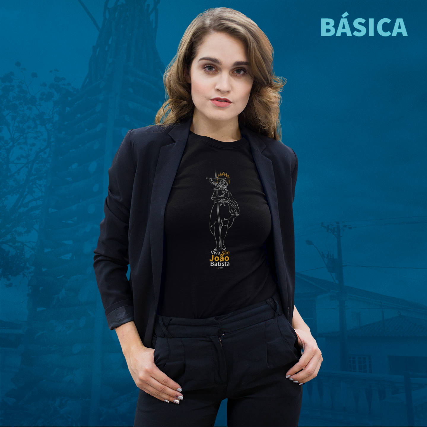 Baby Long Básica - Viva São João