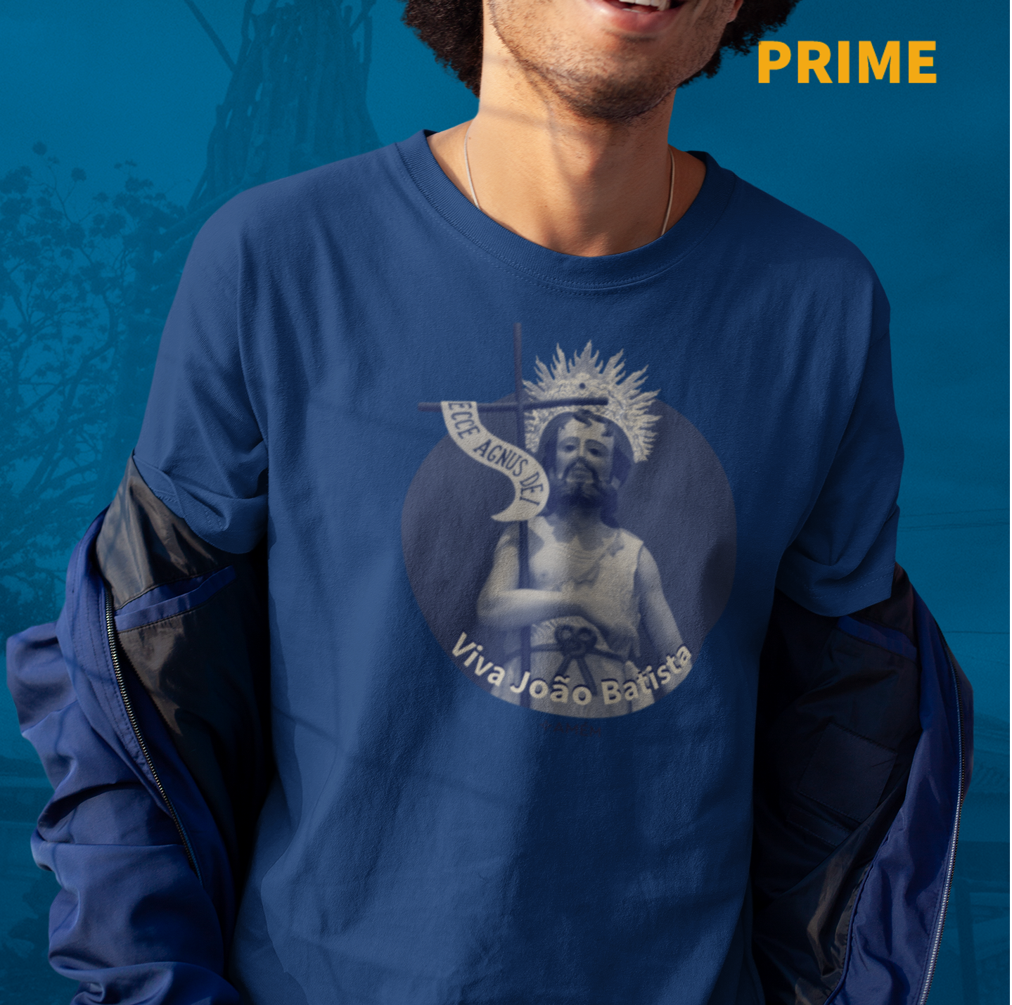 T-shirt PRIME -  Viva João Batista -  Morro Do Ferro