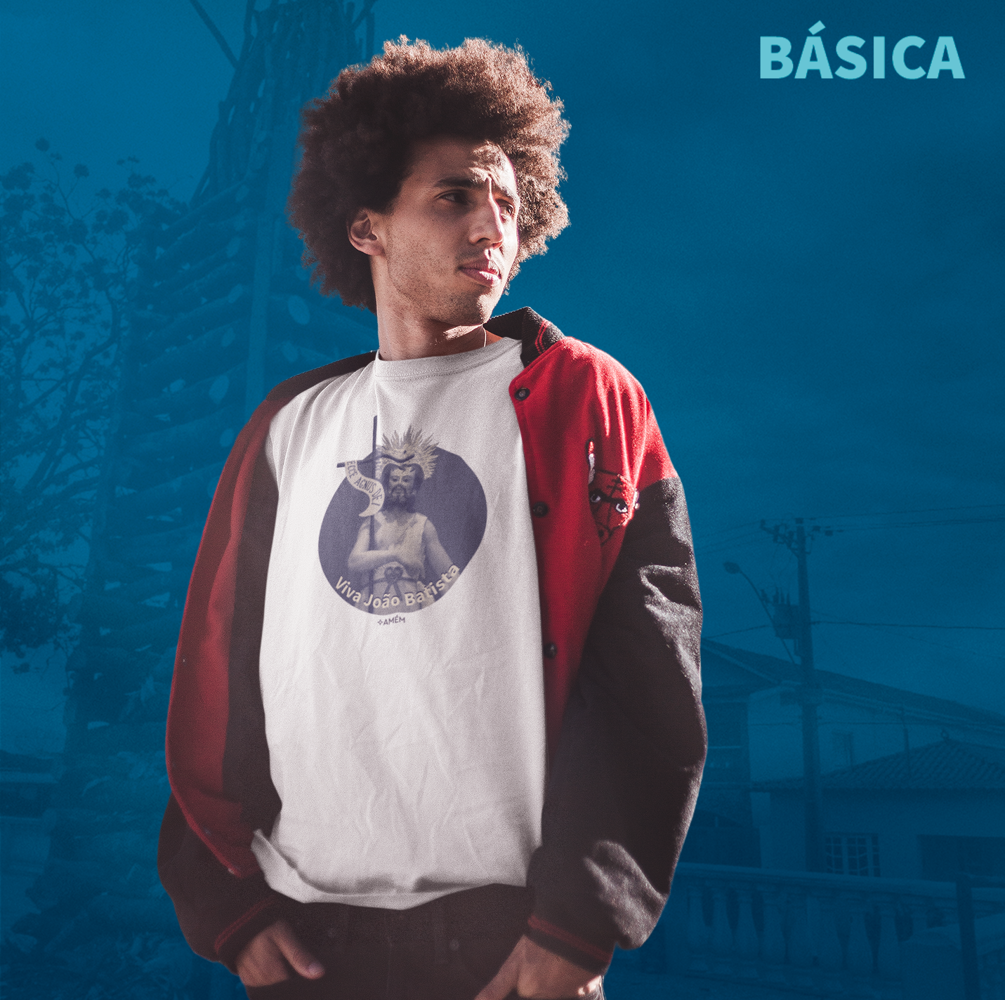 T-shirt Básica - Viva João Batista - Morro Do Ferro