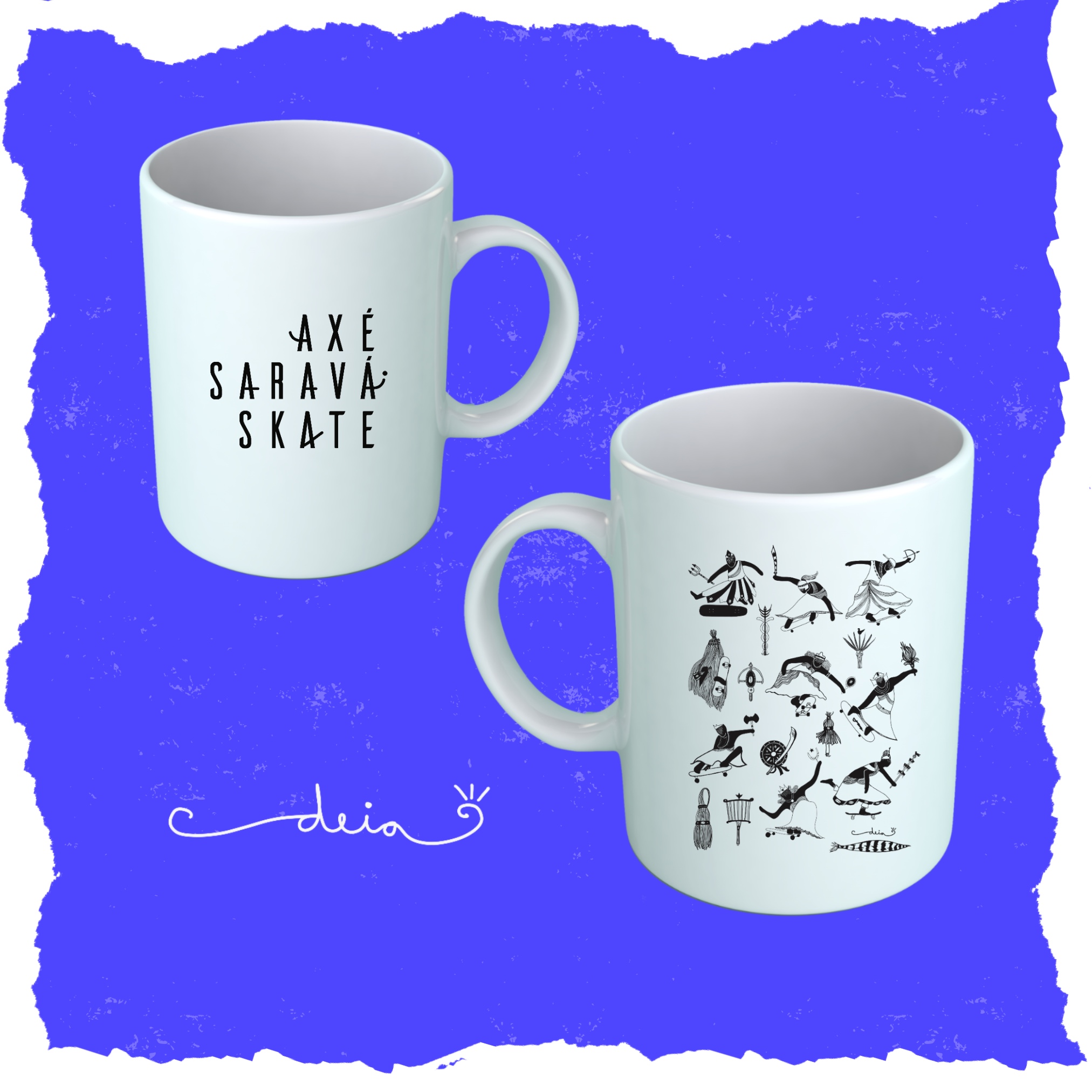 ✷ Caneca Axé Saravá Skate ✷