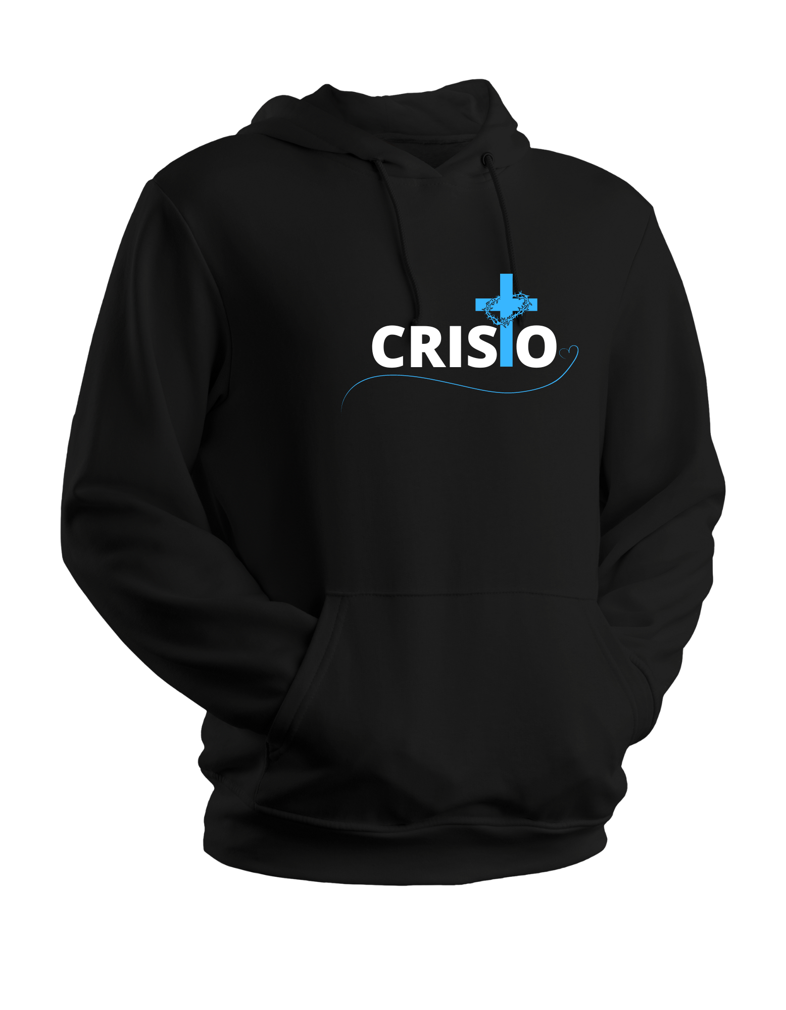 Moletom Amor Infinito Unissex com Capuz cor preto