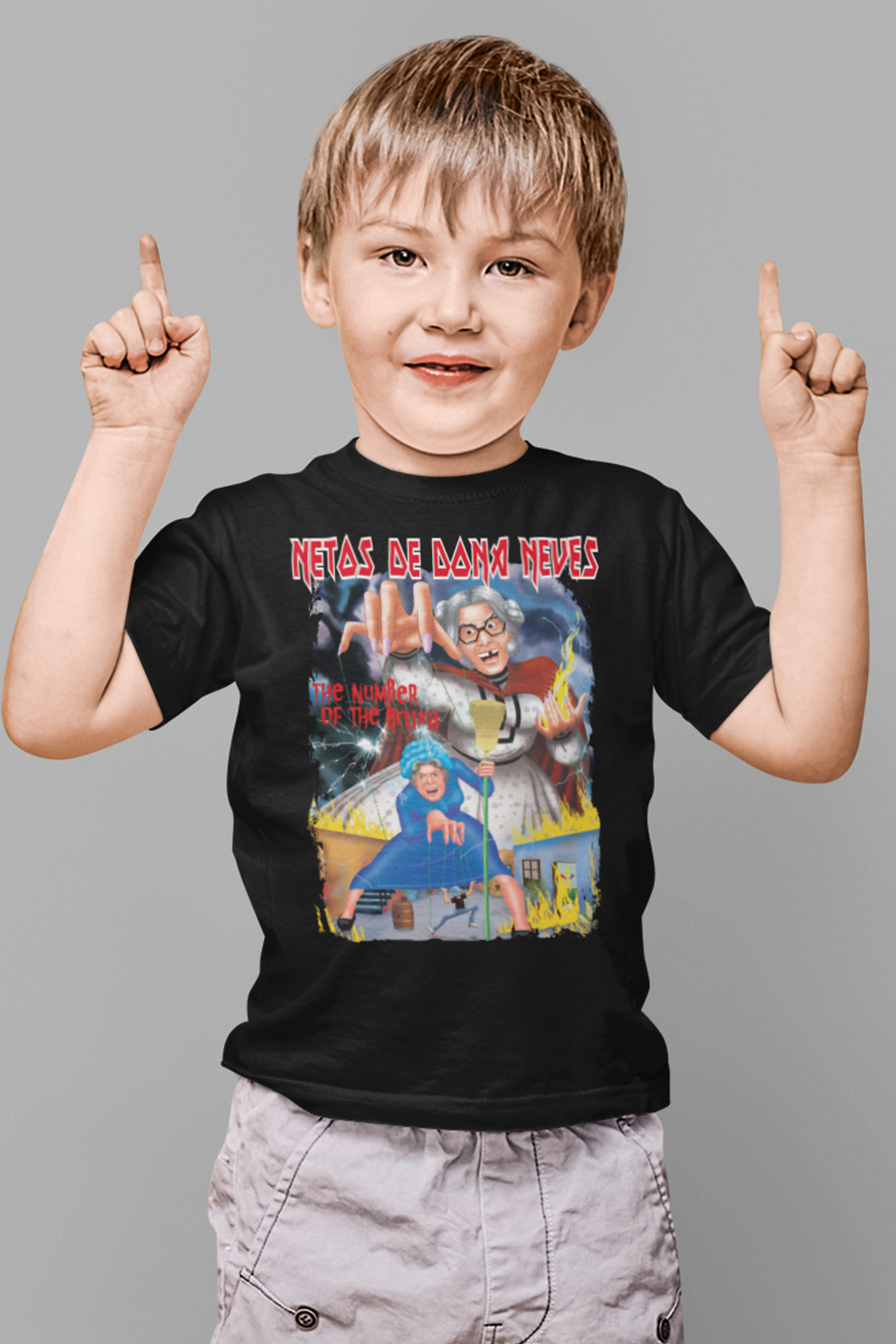 Netos The Number Of The Bruxa Camisa Infantil (2-8 Anos)